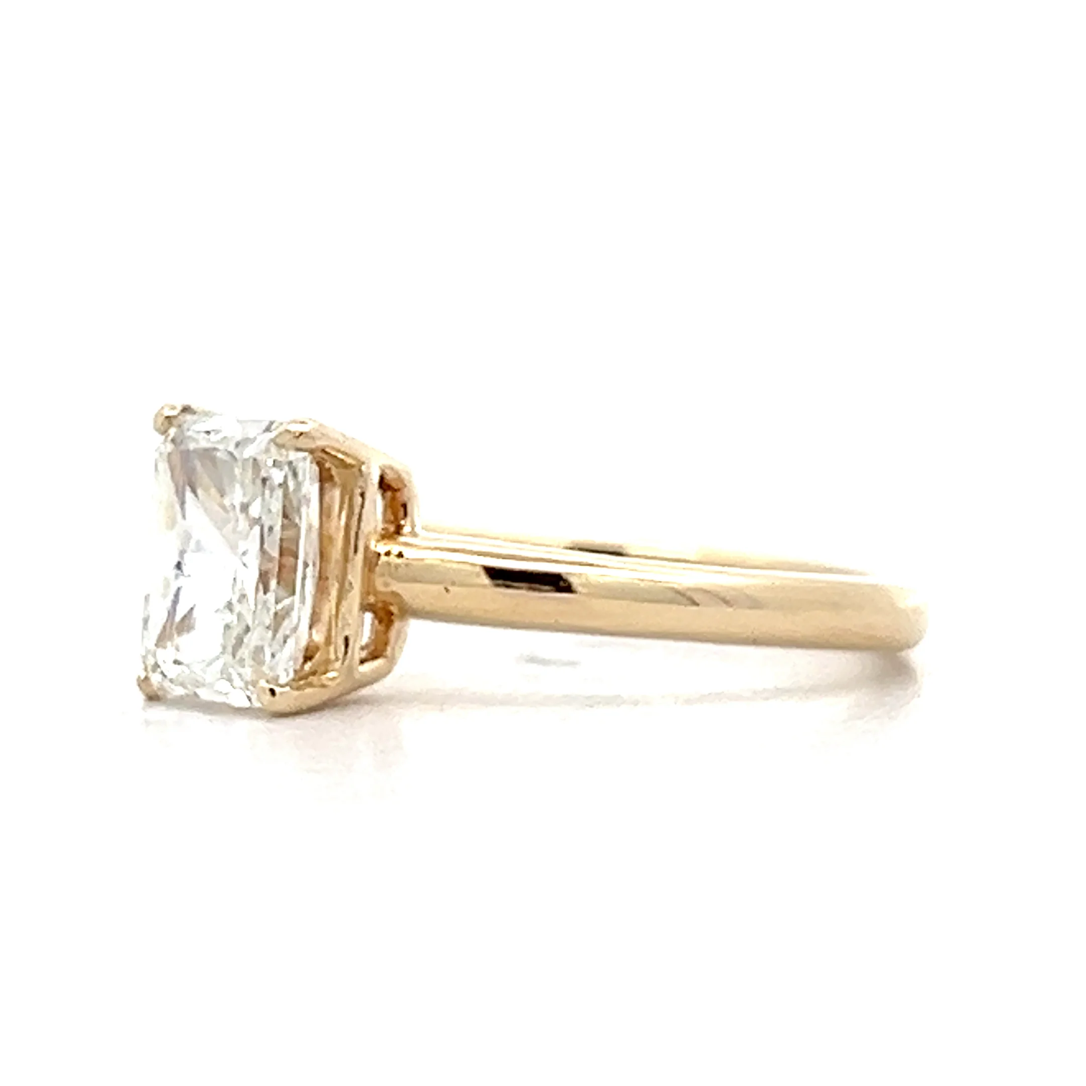 1.50 Radiant Cut Solitaire Engagement Ring in 14k - Image 2