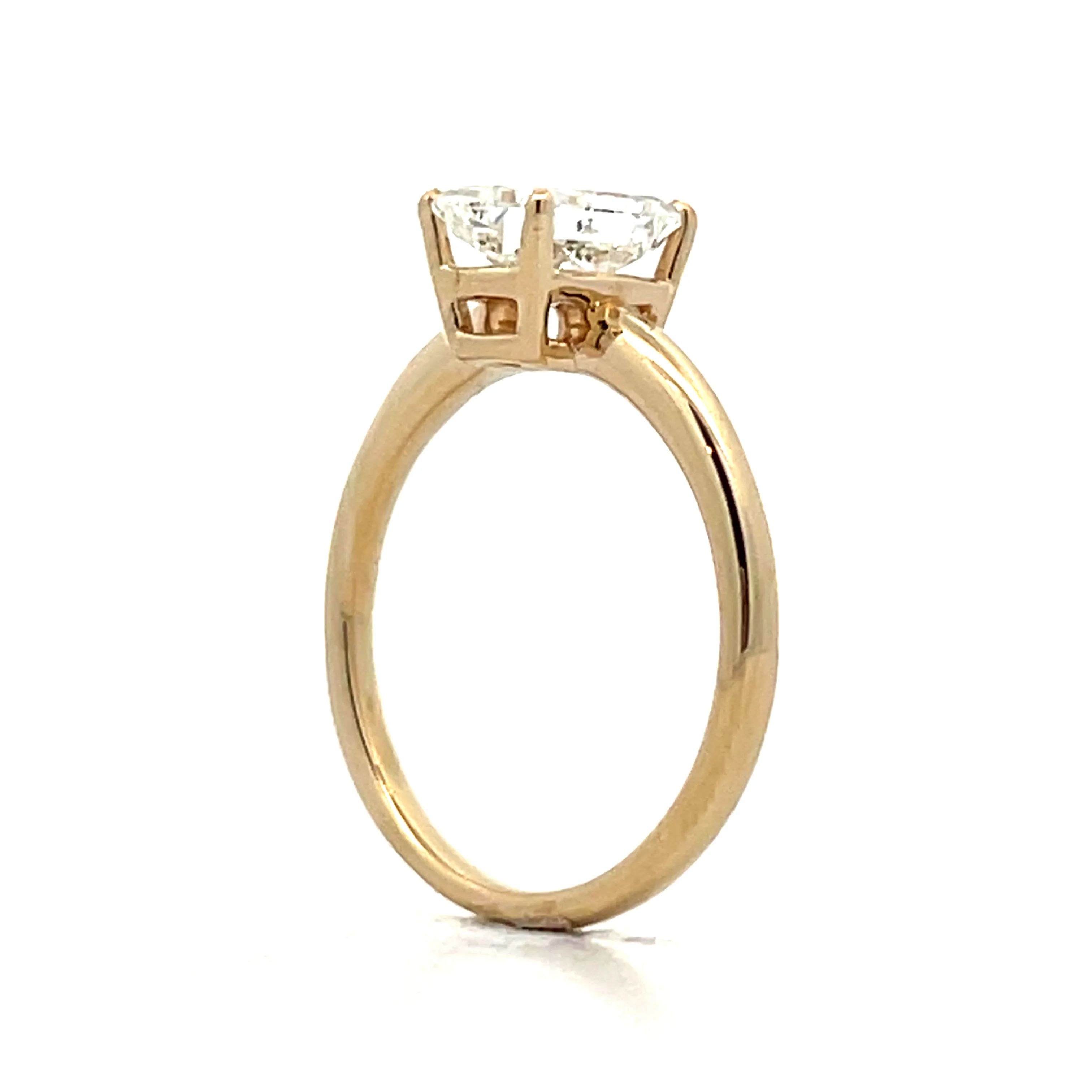 1.50 Radiant Cut Solitaire Engagement Ring in 14k - Image 5