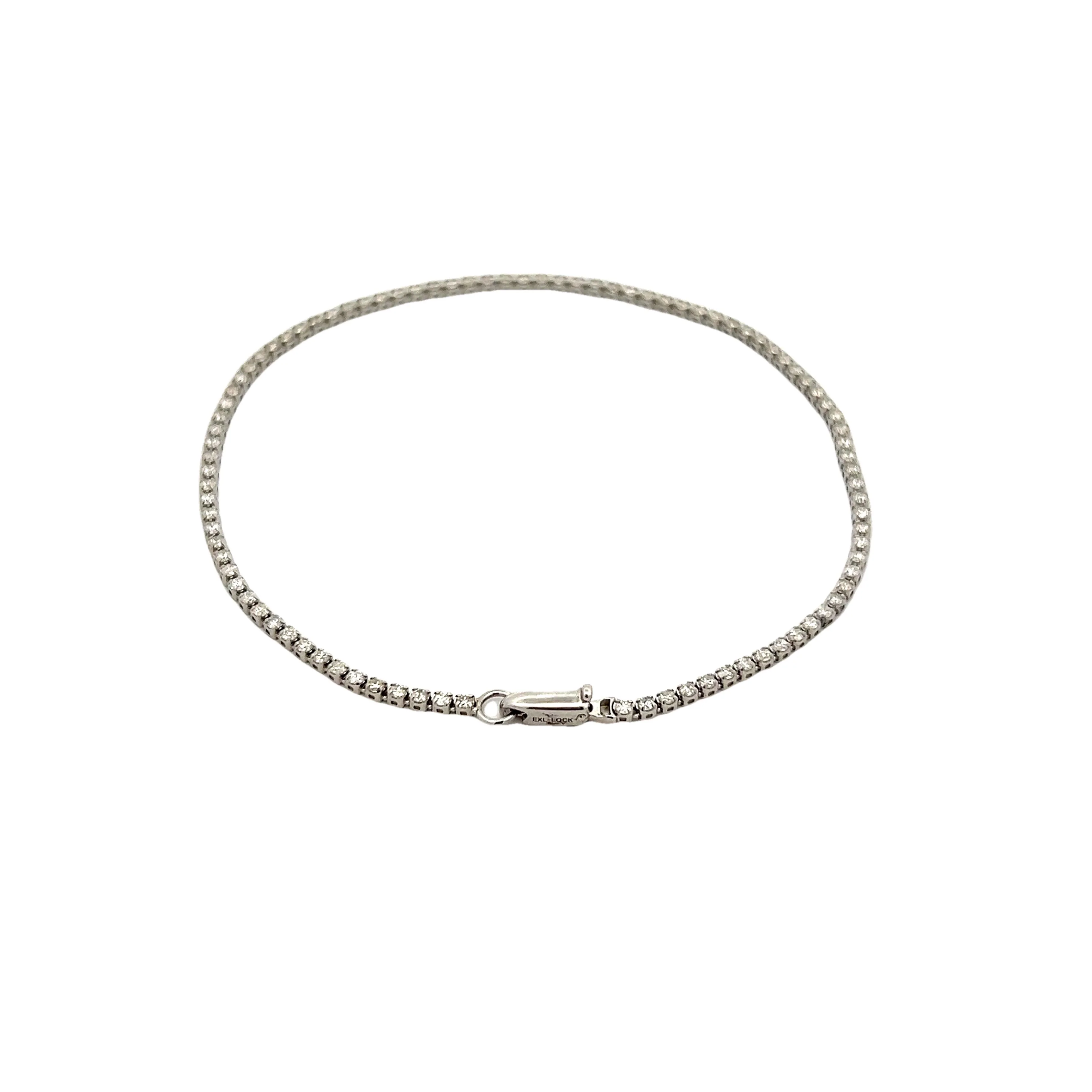 1.50 Round Brilliant Diamond Tennis Bracelet in White Gold - Image 4