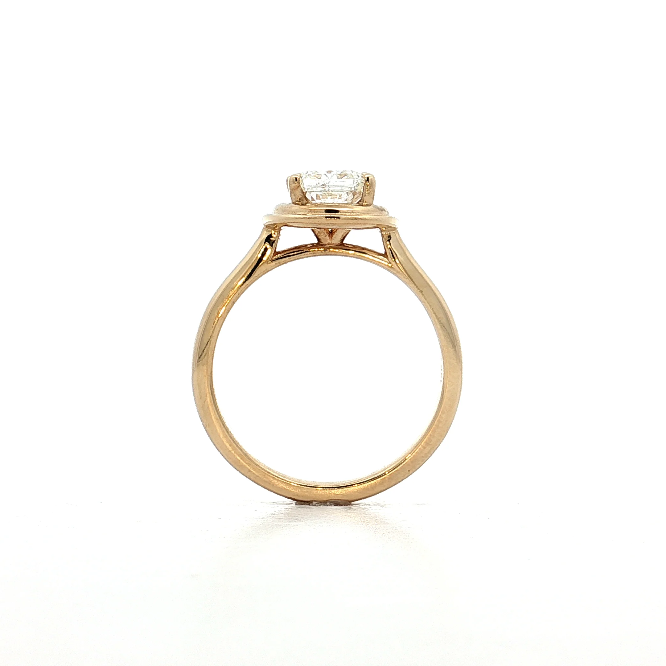 1.51 GIA Radiant Diamond Engagement Ring 14k Yellow Gold - Image 4