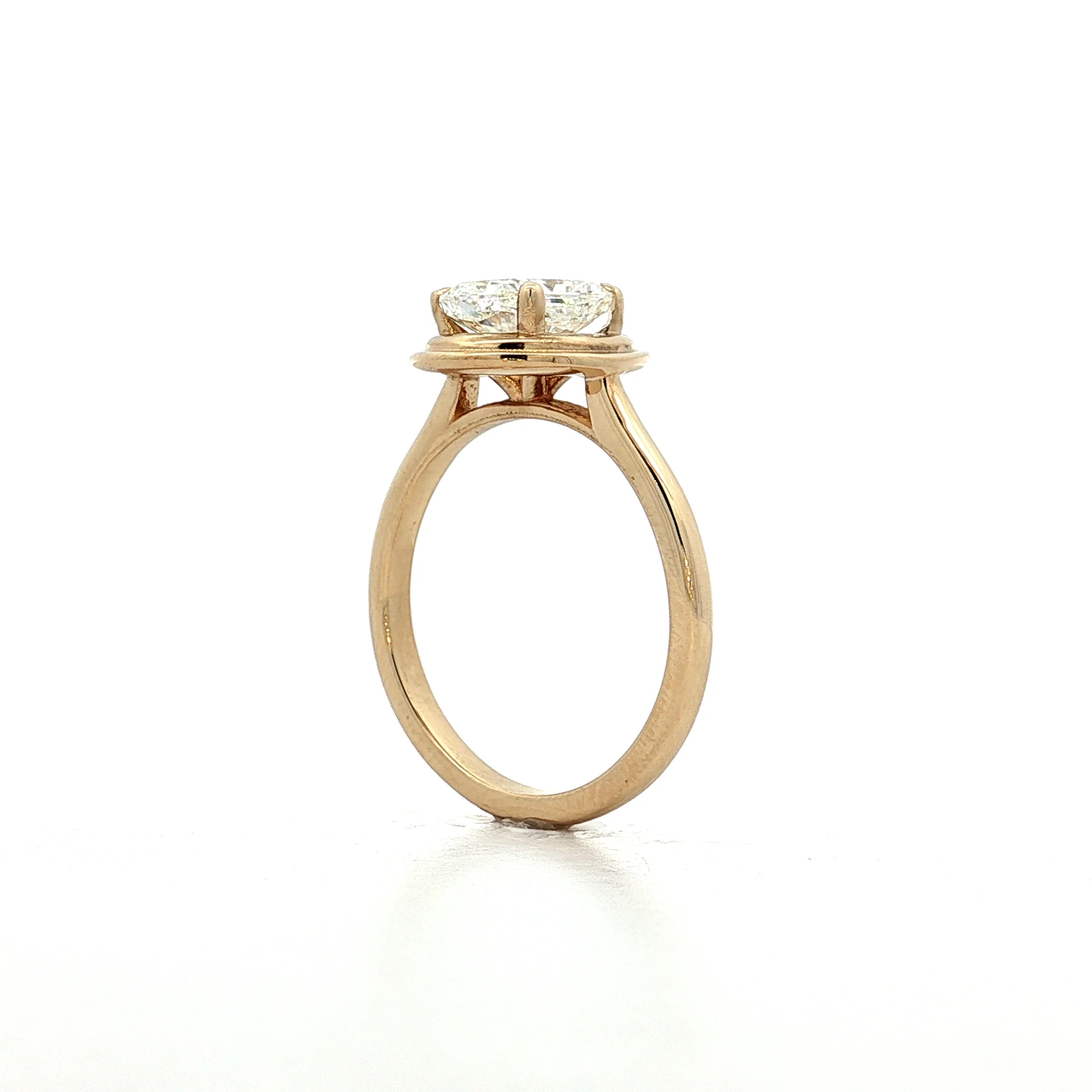 1.51 GIA Radiant Diamond Engagement Ring 14k Yellow Gold - Image 5