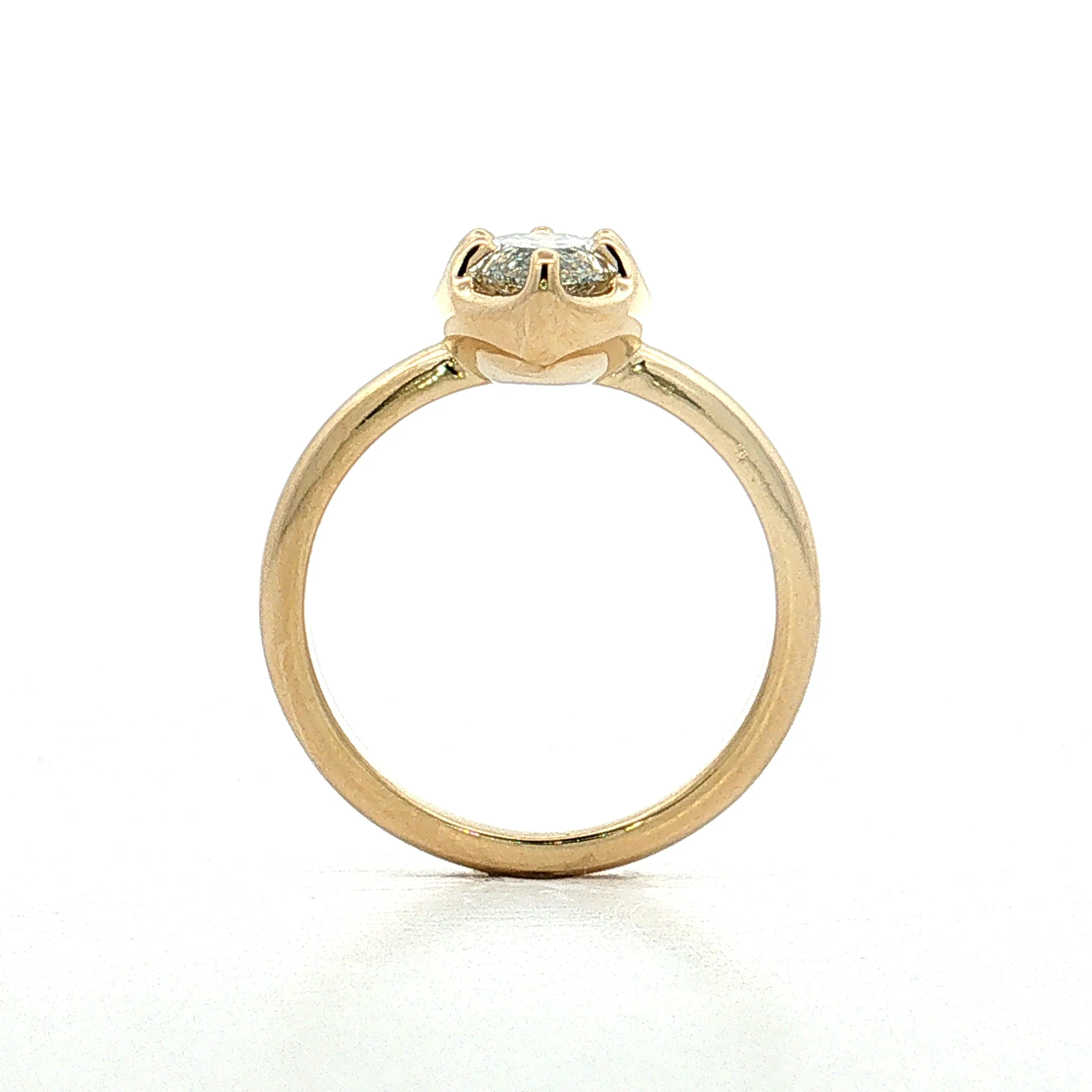 1.51 Marquise Diamond Engagement Ring 14k - Image 4