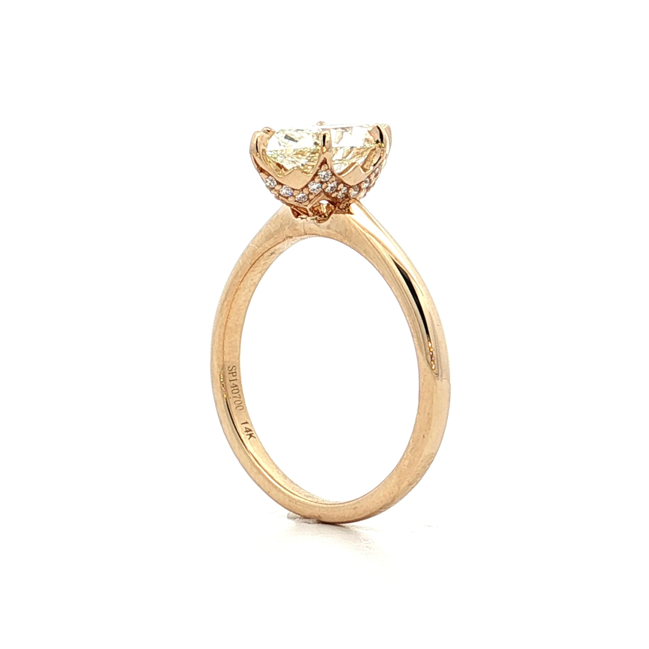 1.51 Marquise Diamond Solitaire Engagement Ring 14k - Image 5