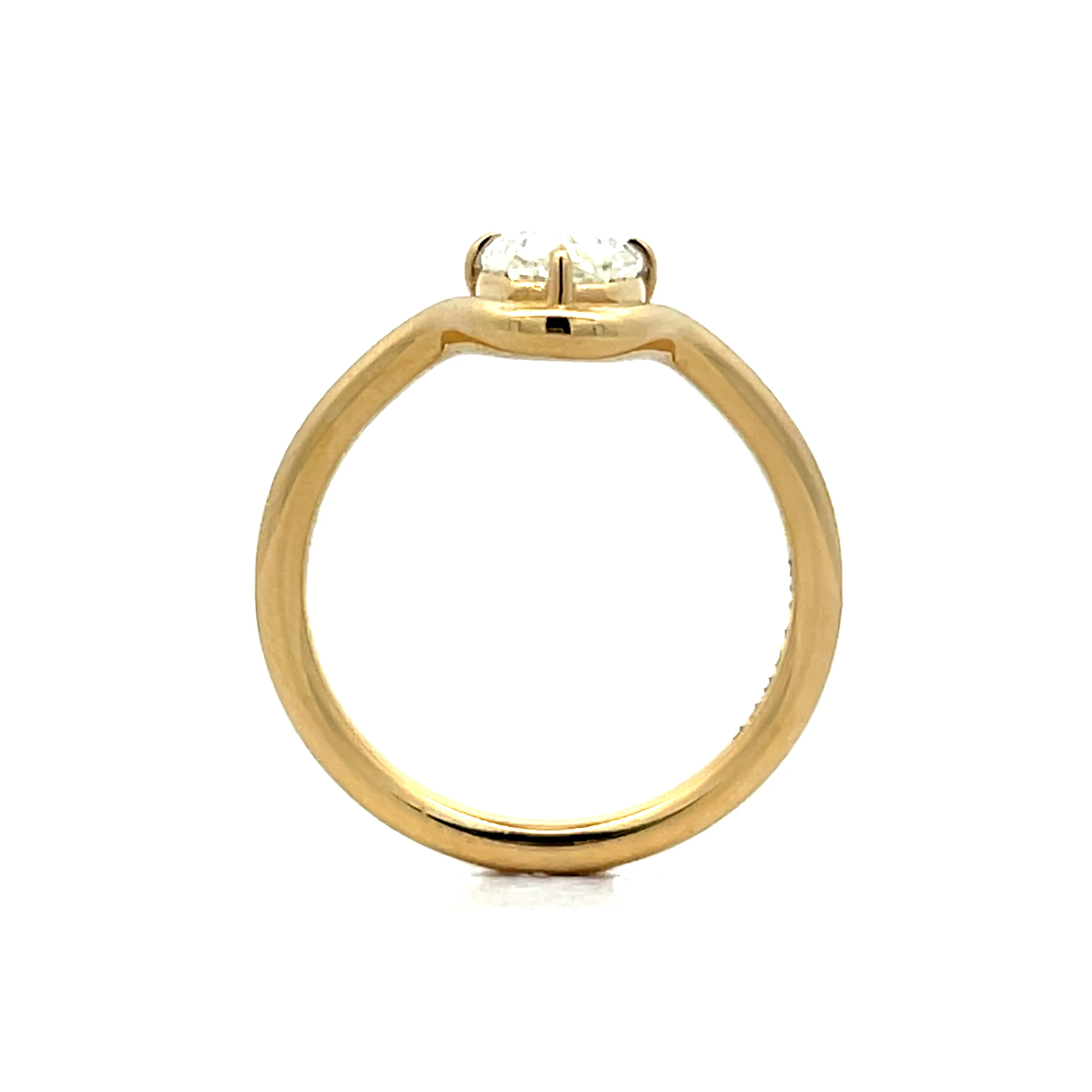 1.51 Pear Cut Diamond Engagement Ring in 14k - Image 7
