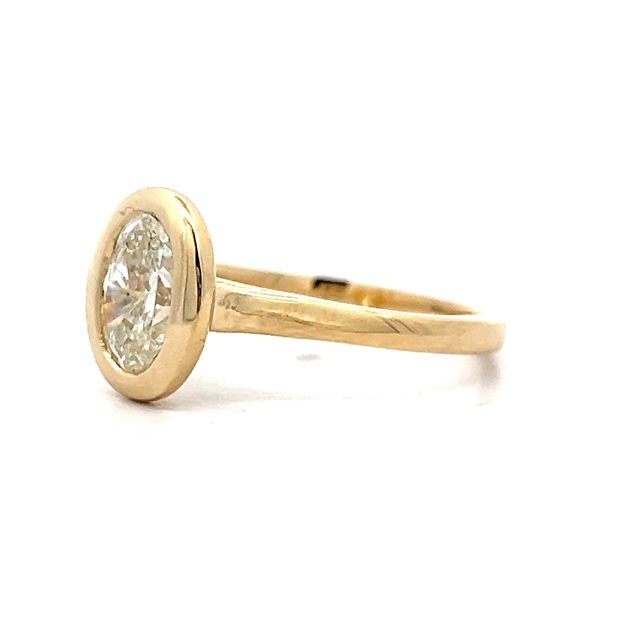 1.51 Solitaire Oval Diamond Engagement Ring in 14k - Image 2