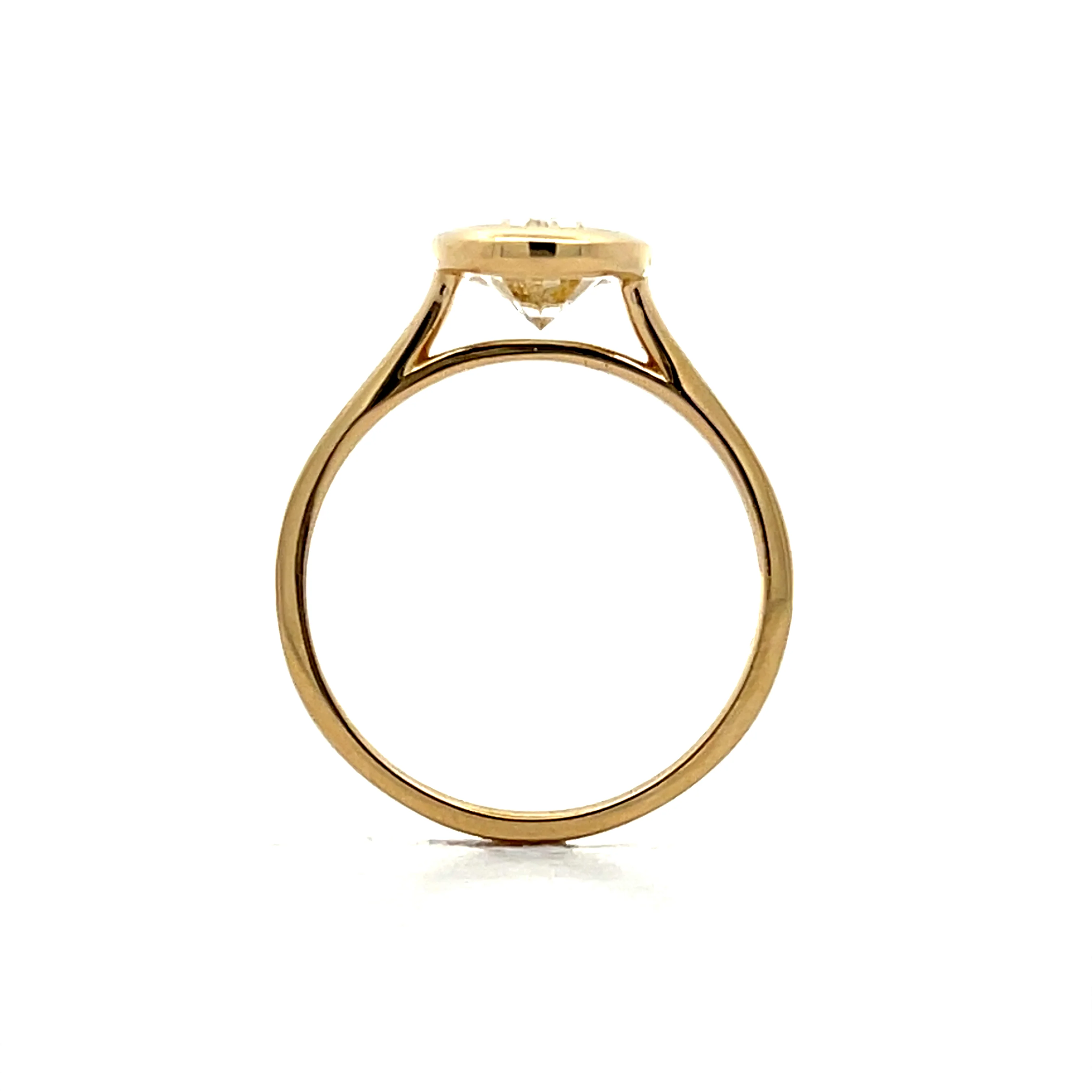 1.51 Solitaire Oval Diamond Engagement Ring in 14k - Image 4