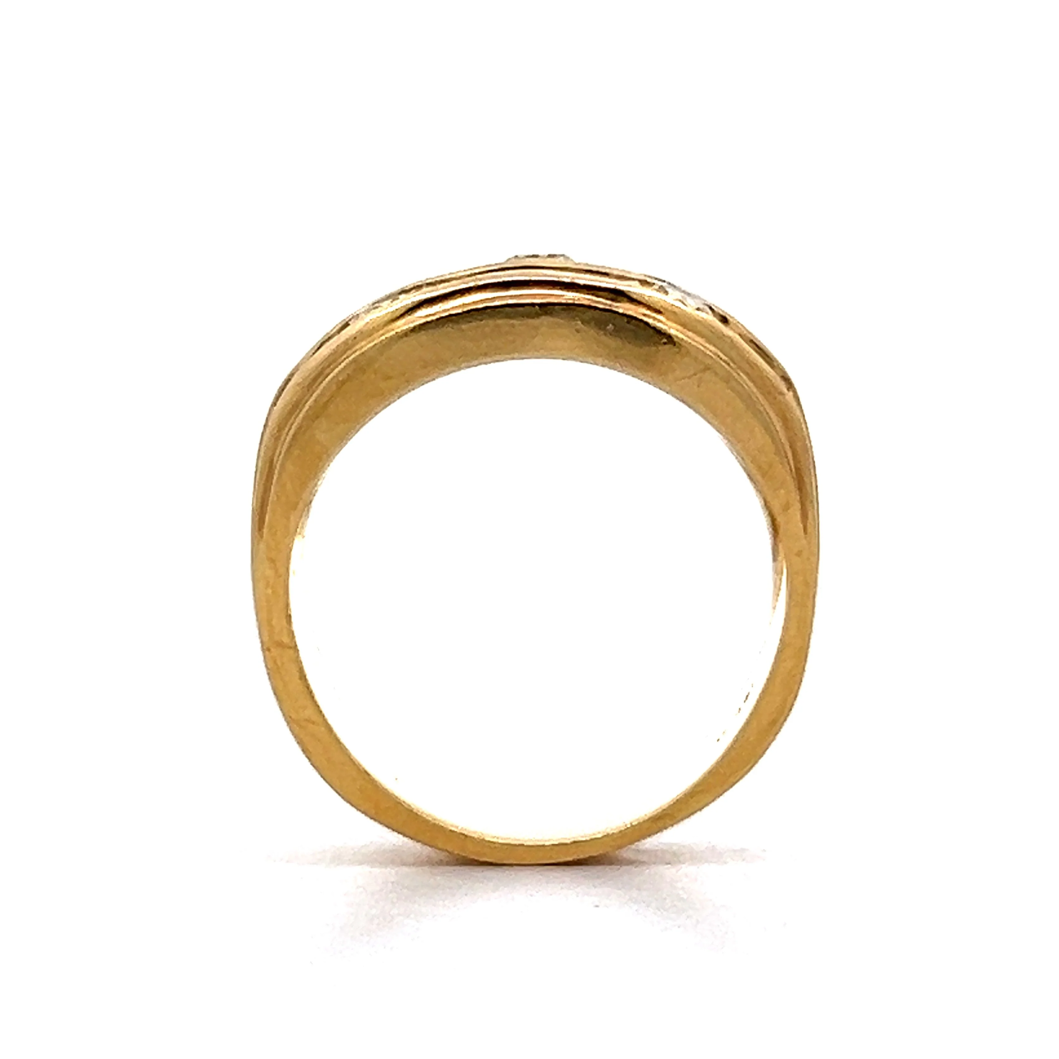 1.52 Baguette & Round Diamond Cocktail Ring in 18k - Image 4