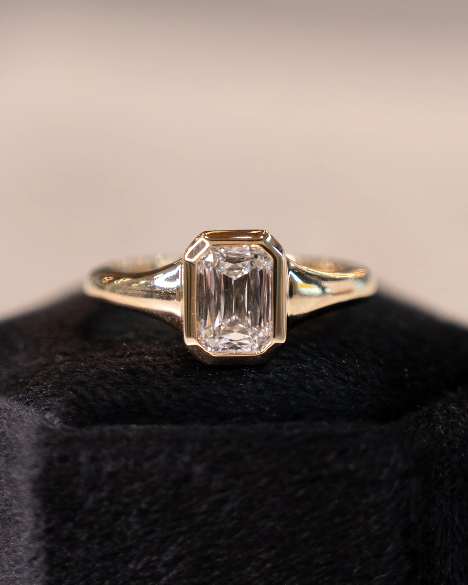1.52 Emerald Cut Diamond Engagement Ring 14k - Image 6