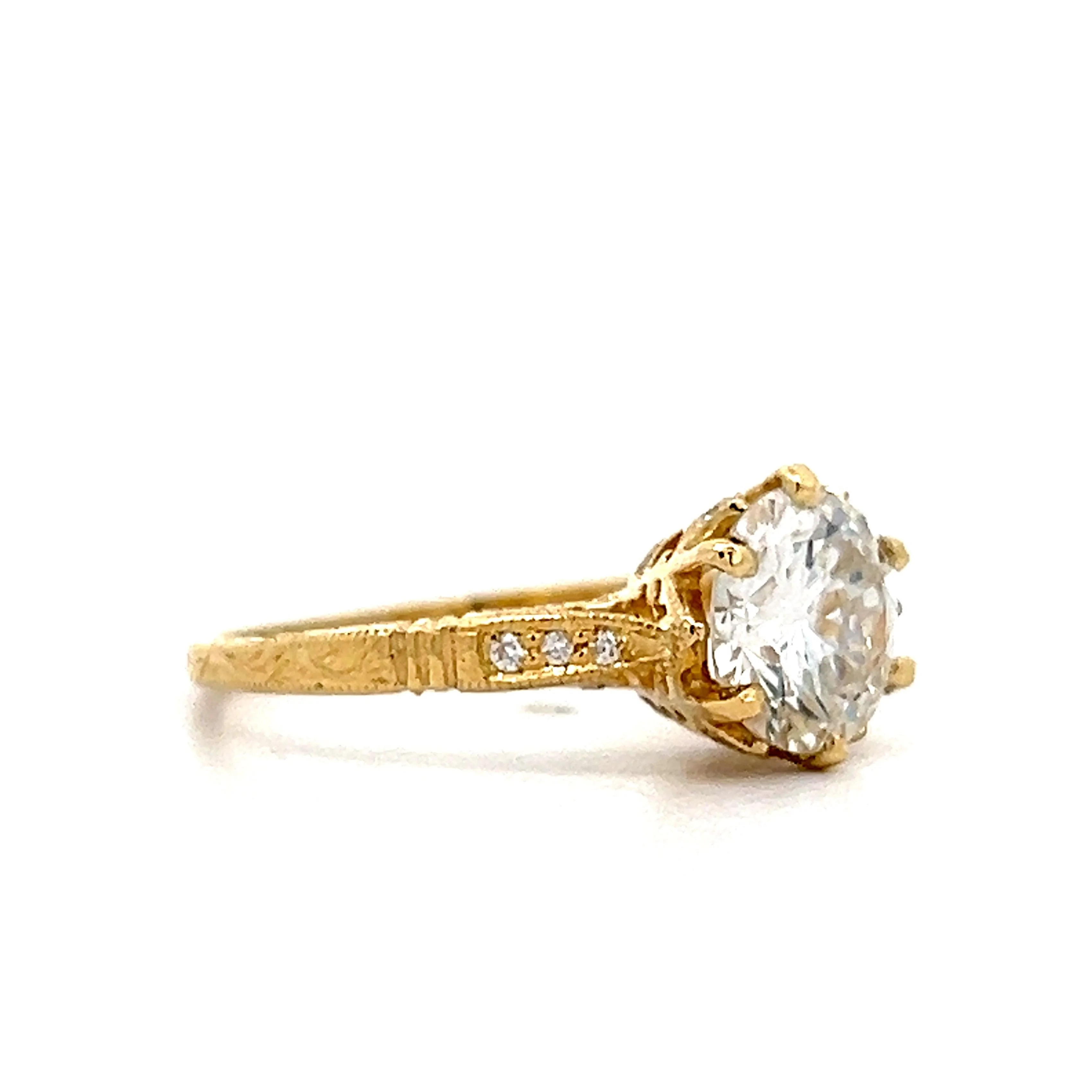 1.53 Diamond Solitaire Engagement Ring in 18k - Image 3