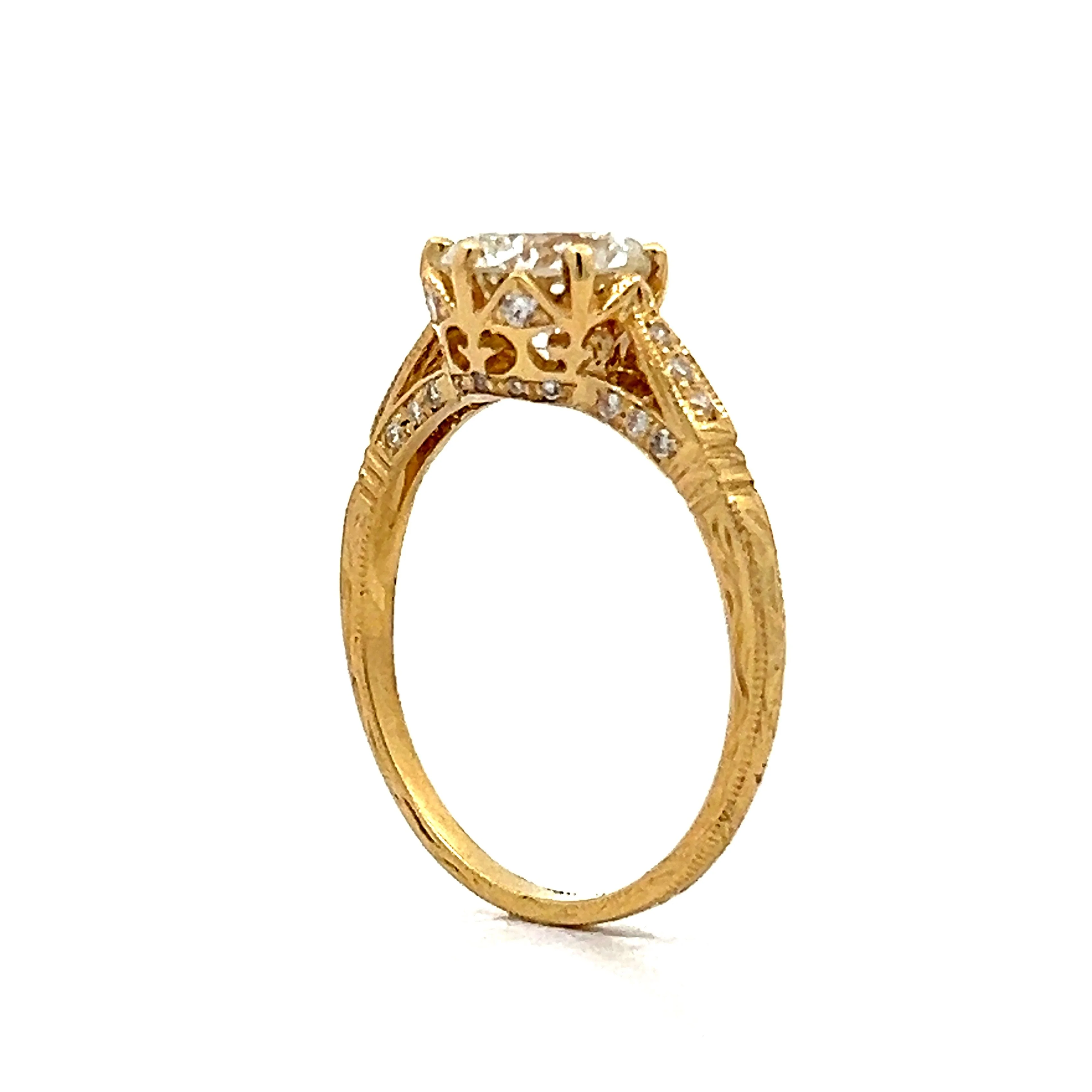 1.53 Diamond Solitaire Engagement Ring in 18k - Image 5