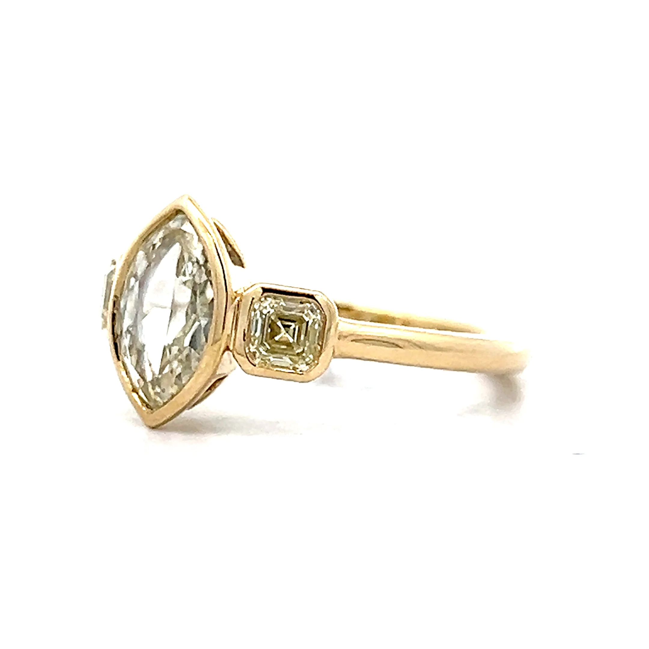 1.53 Marquis Cut Diamond Engagement Ring in 14k - Image 2