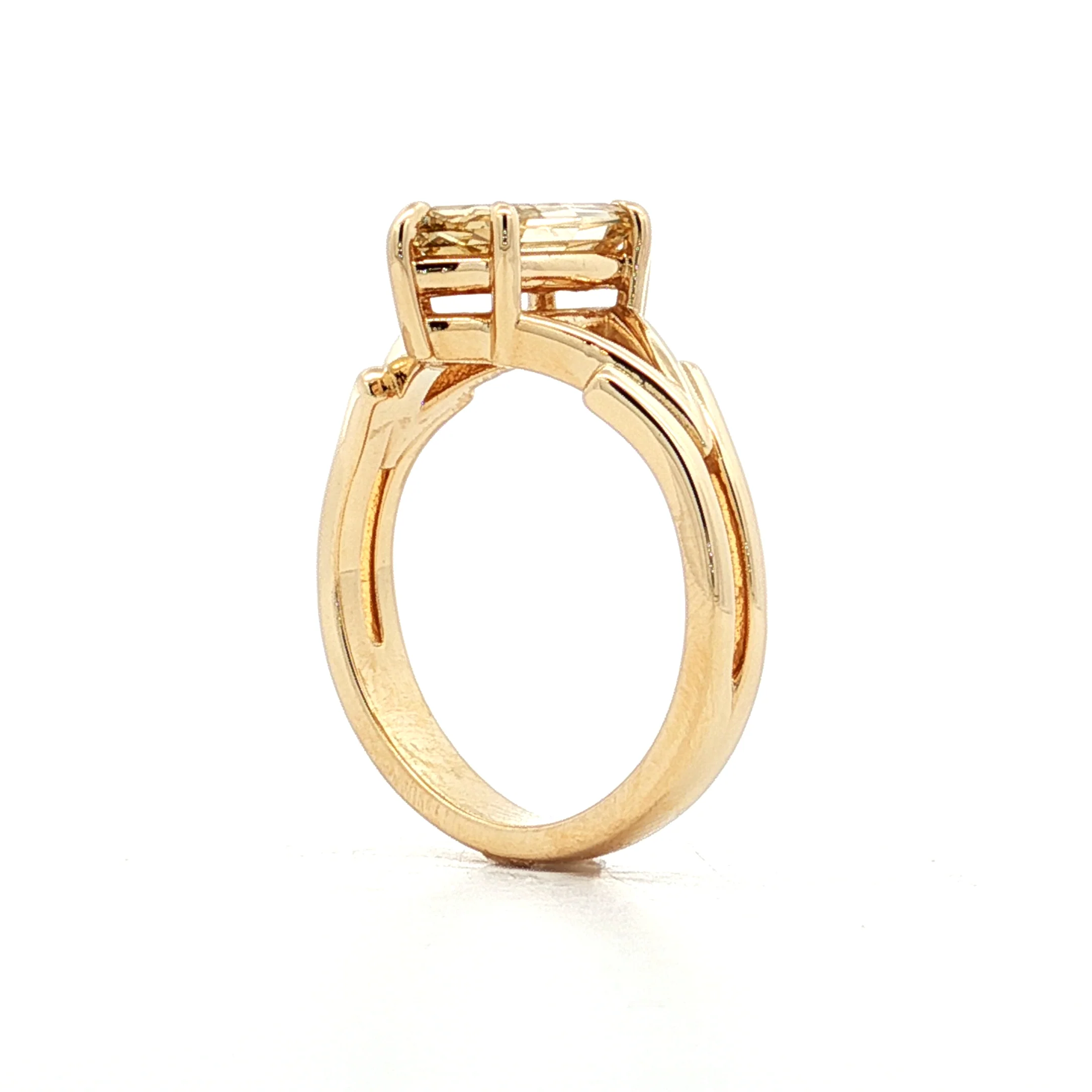 1.53 Marquise Step Cut Diamond Engagement Ring 14 - Image 5