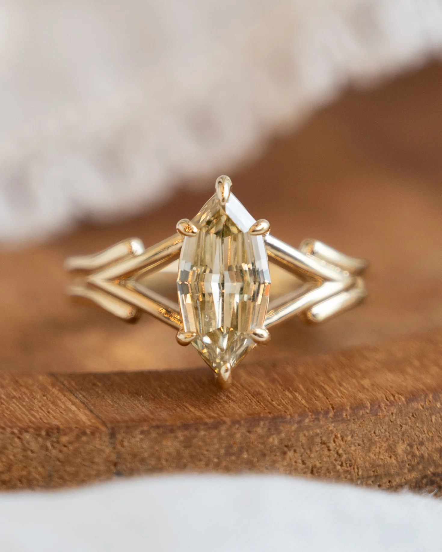 1.53 Marquise Step Cut Diamond Engagement Ring 14 - Image 6