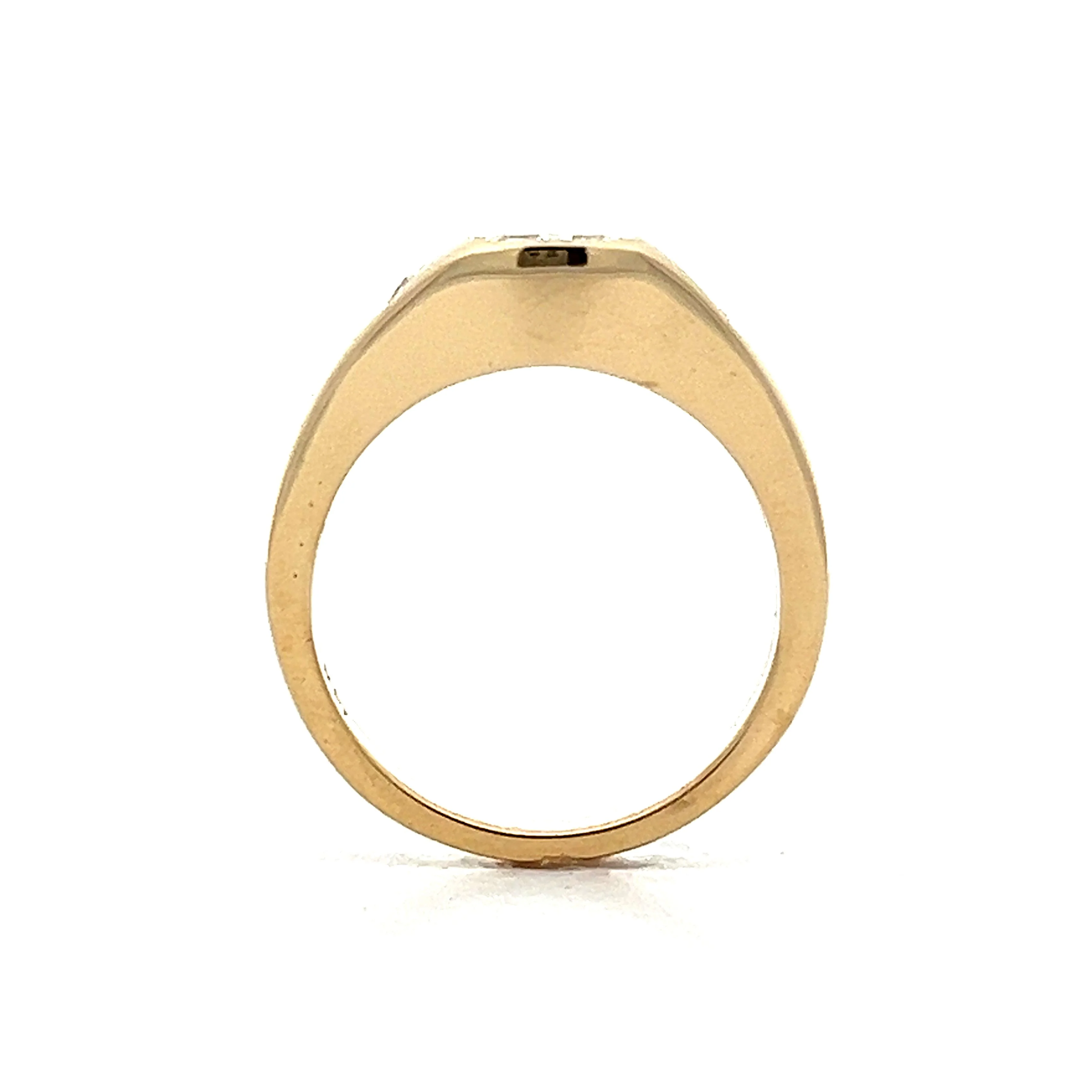 1.55 Emerald Cut Diamond Engagement Ring in Yellow Gold - Image 4
