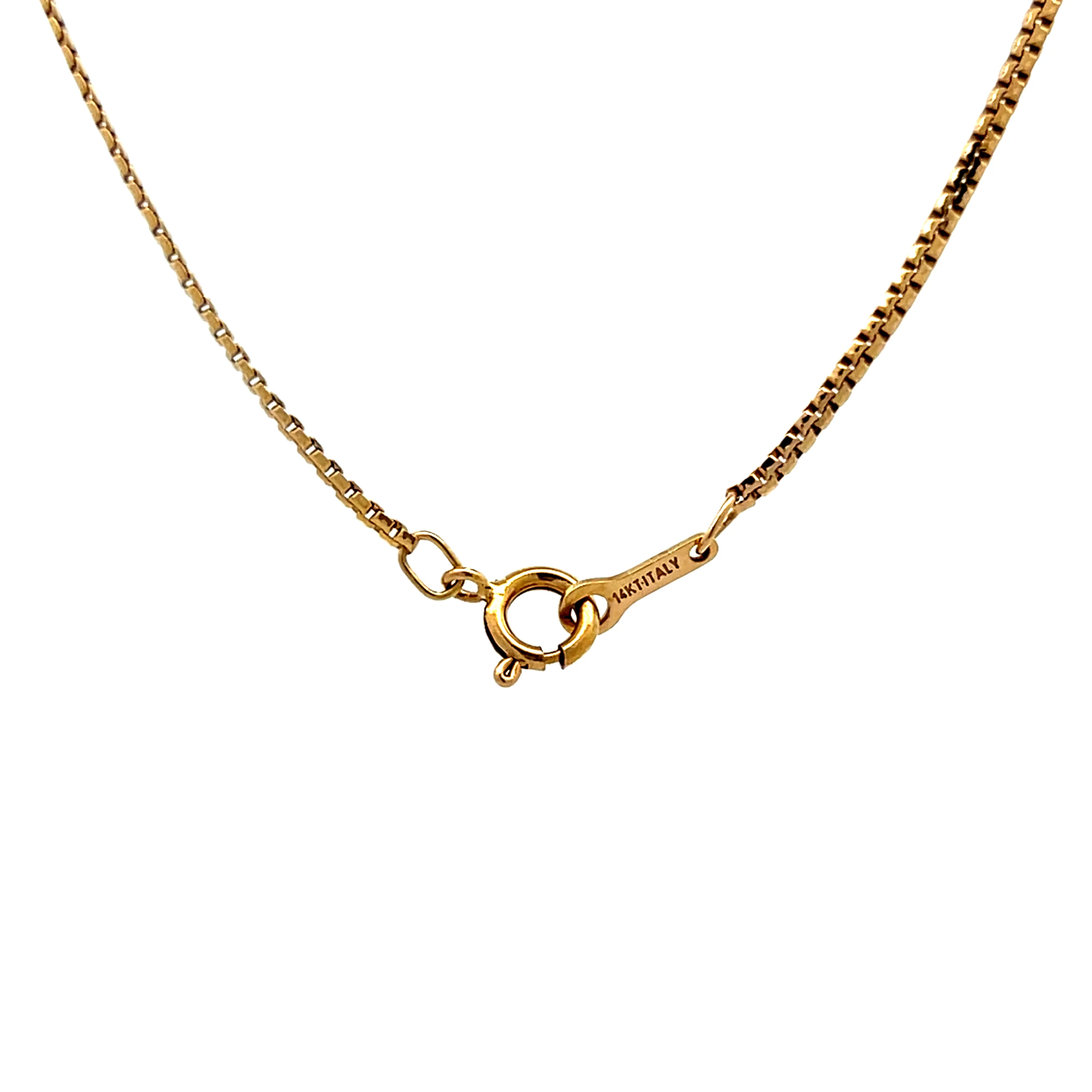 1.55 Garnet Bar Pendant Necklace in 14k Yellow Gold - Image 4
