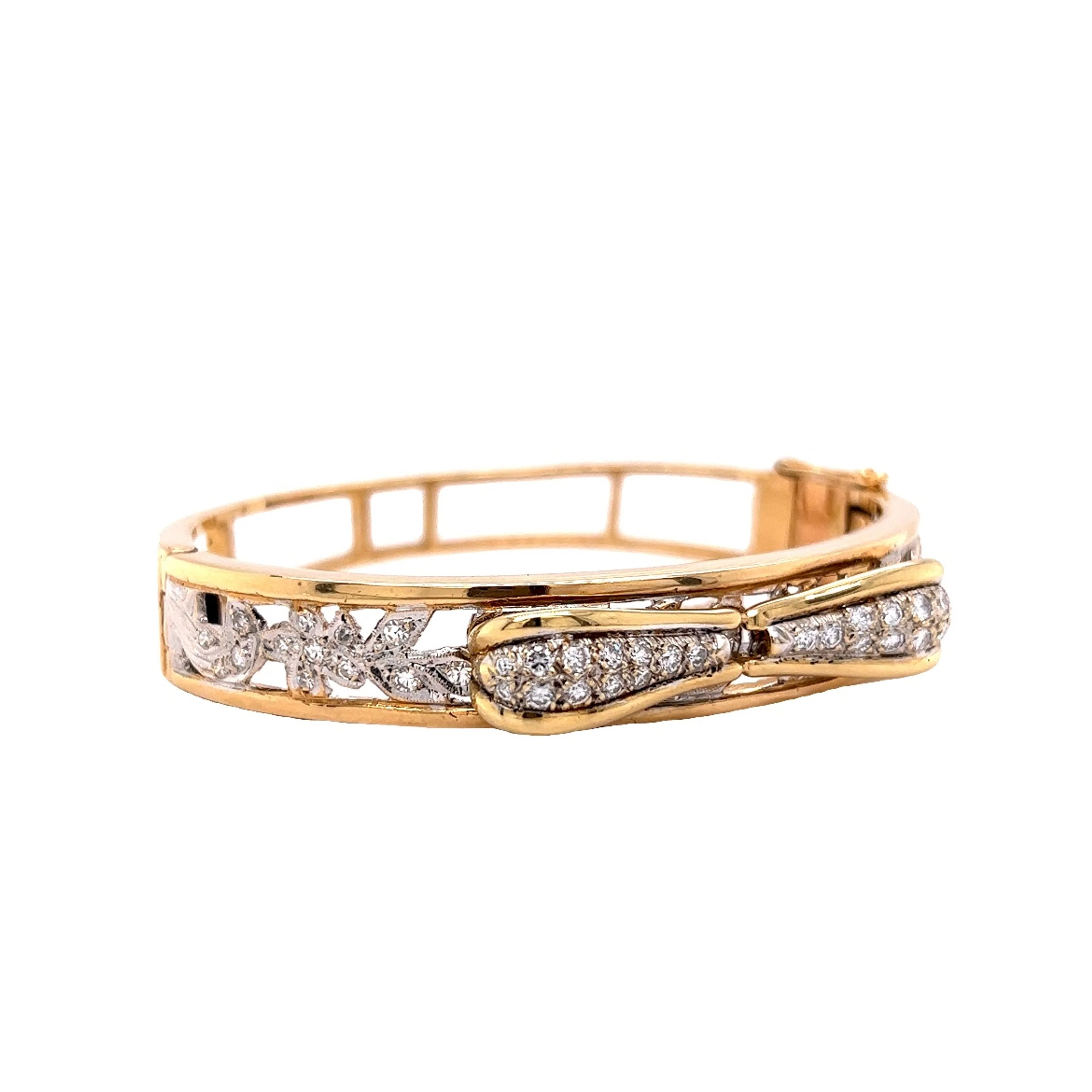 1.57 Diamond Bracelet in Yellow Gold by Stephanie Lake Design - Image 3