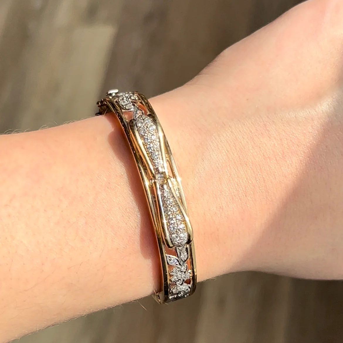 1.57 Diamond Bracelet in Yellow Gold by Stephanie Lake Design - Image 4