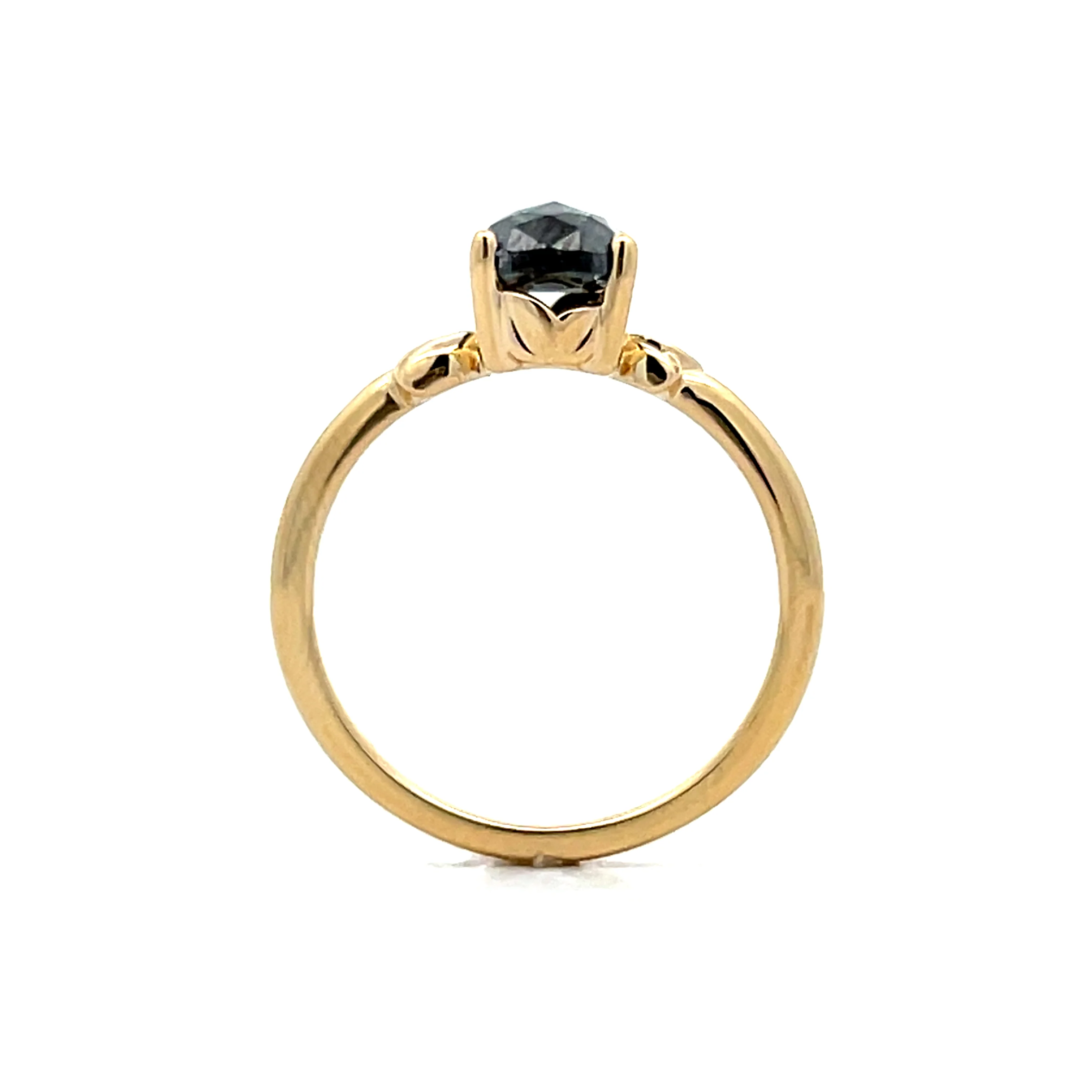 1.58 Cushion Salt & Pepper Diamond Engagement Ring - Image 4