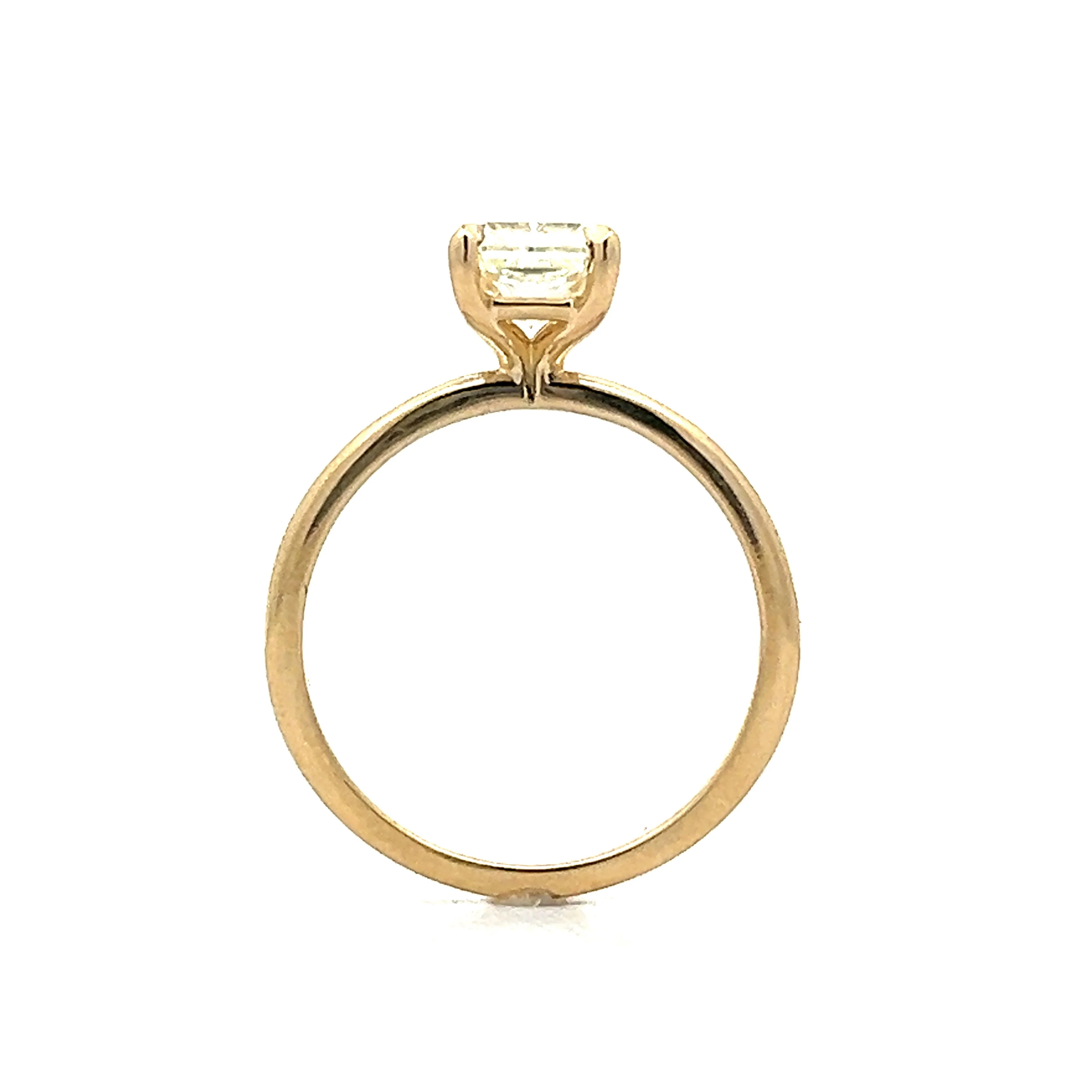 1.59 Radiant Diamond Engagement Ring in 14k Yellow Gold - Image 4