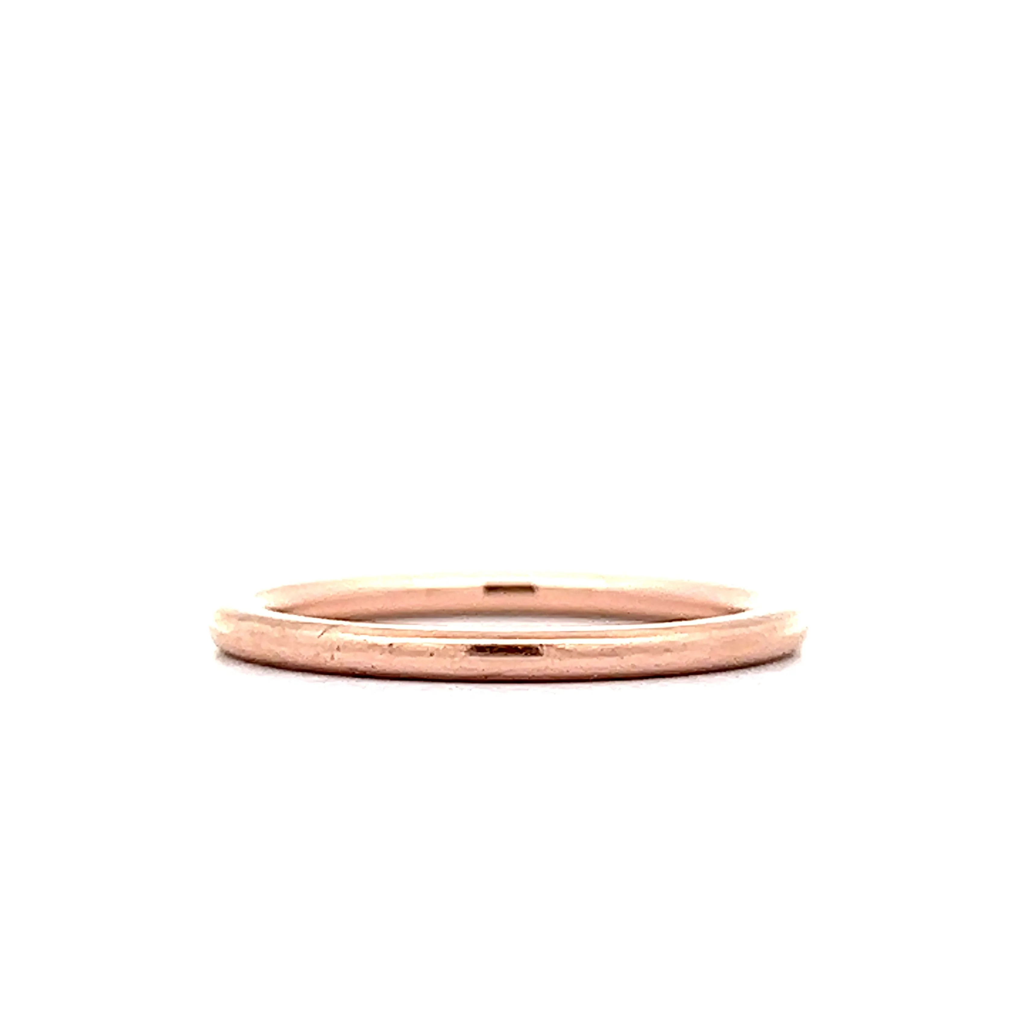 1.5mm Wedding Band in 14k Rose Gold - Image 3