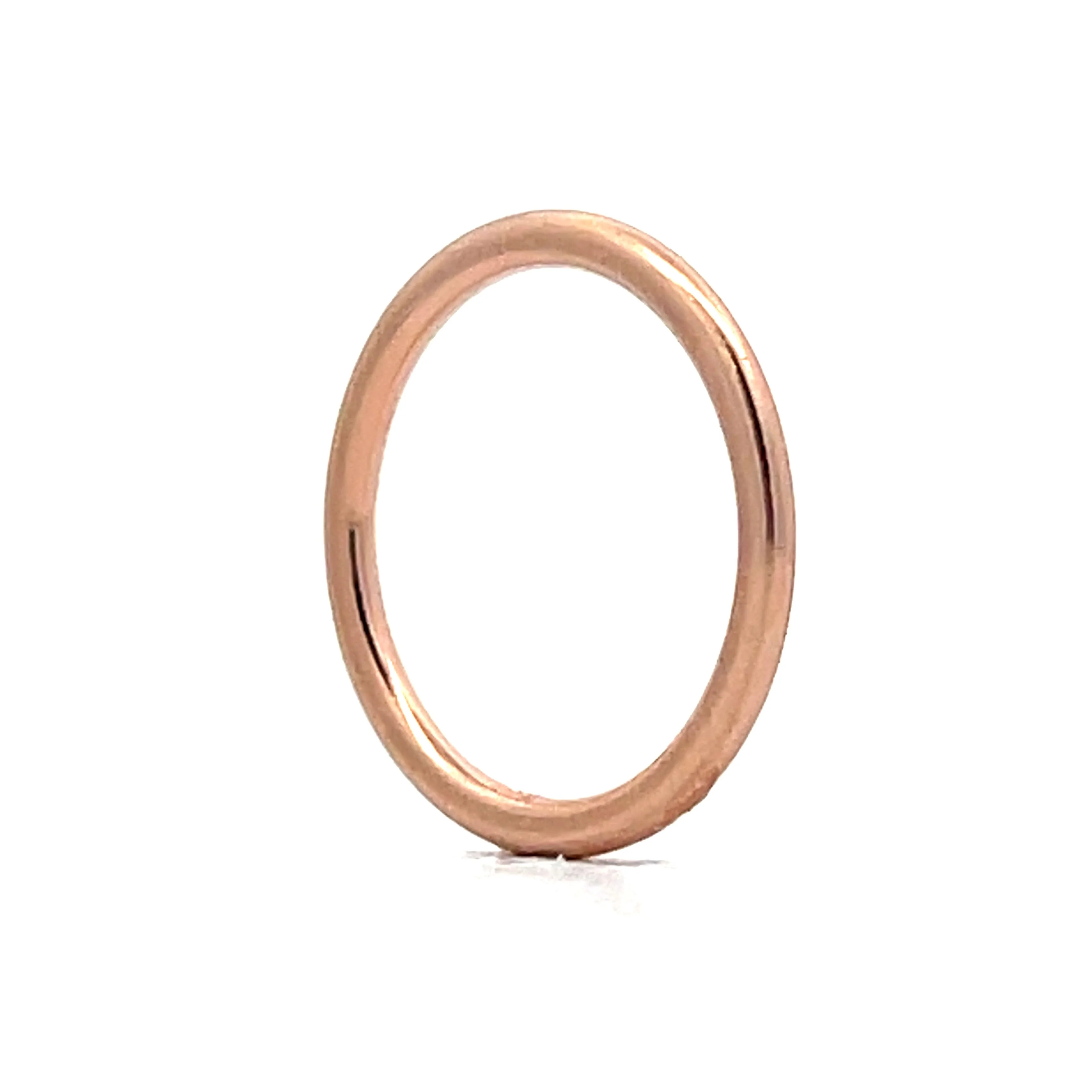 1.5mm Wedding Band in 14k Rose Gold - Image 5