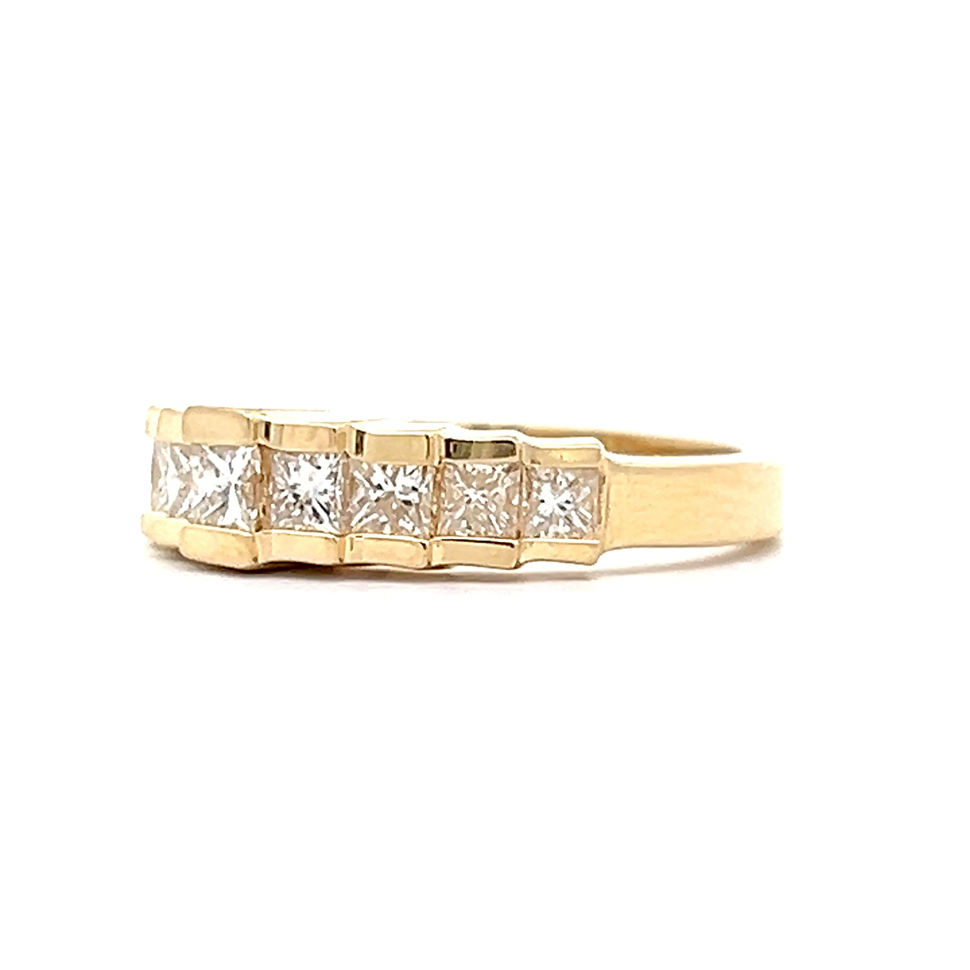 1.62 Princess Cut Diamond Stacking Band in 14k - Image 2