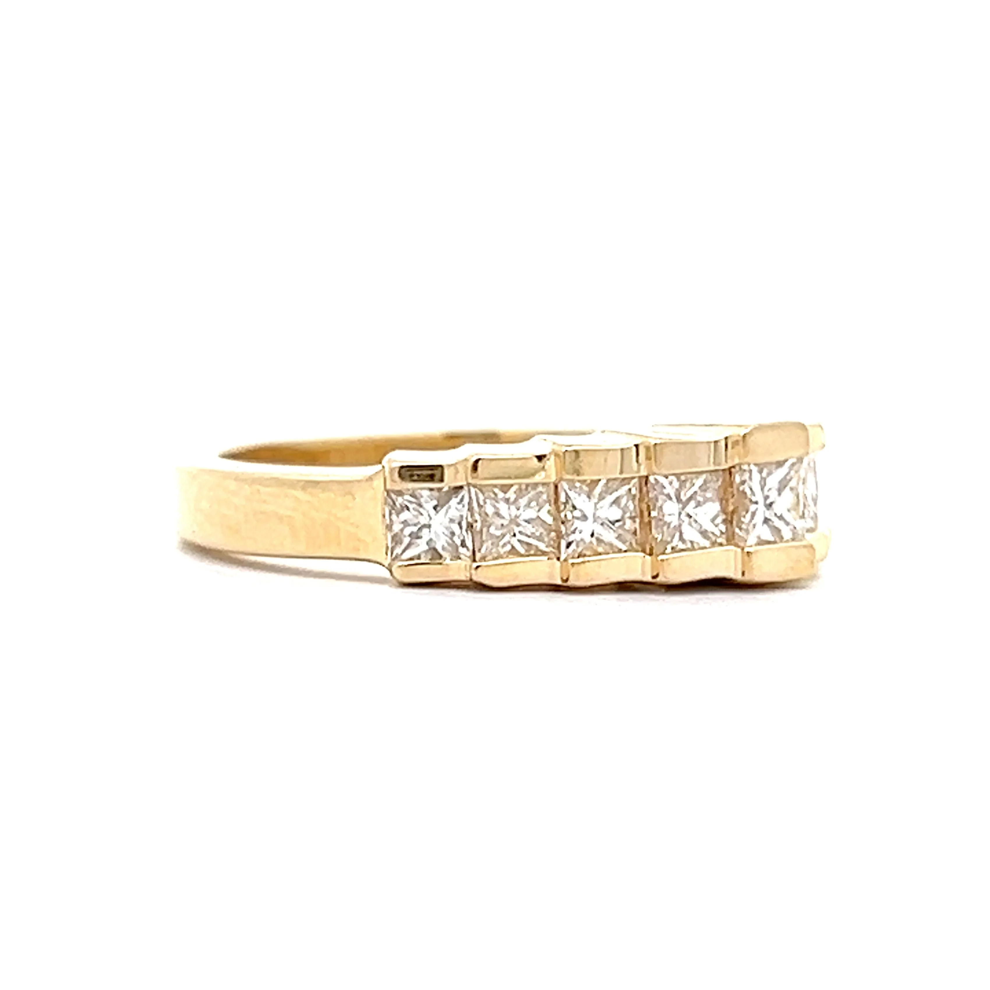 1.62 Princess Cut Diamond Stacking Band in 14k - Image 3