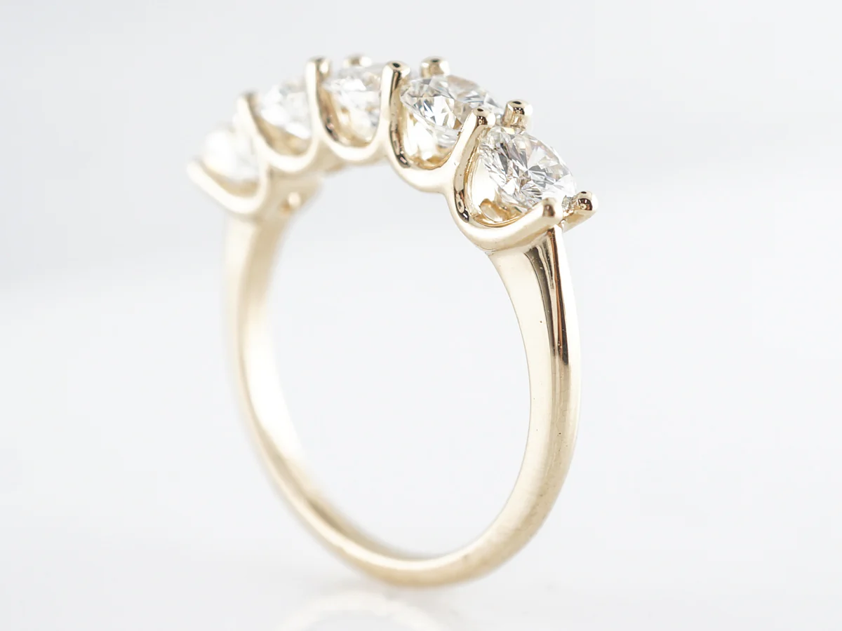 1.65 Carat Diamond Band in 14k Yellow Gold - Image 4