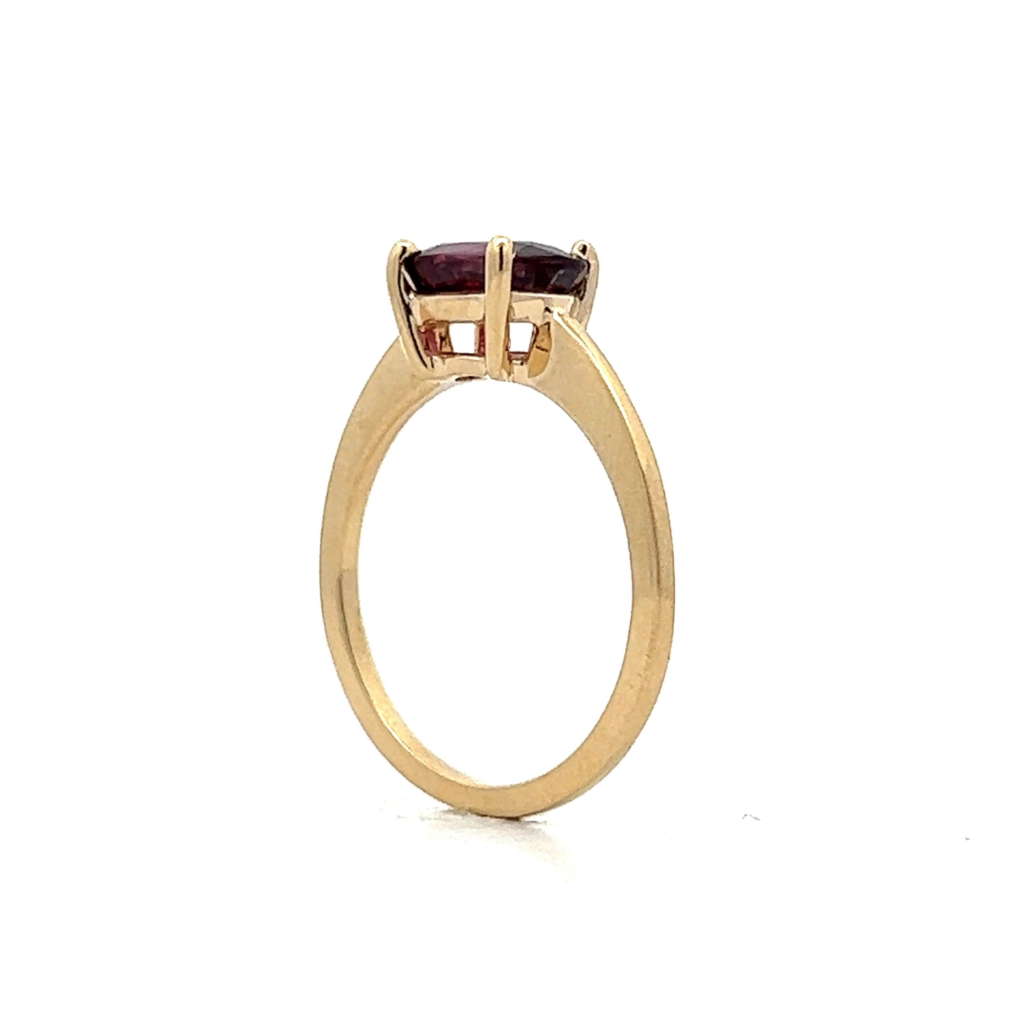1.65 Pink Tourmaline Stacking Ring in 14k Yellow Gold - Image 5