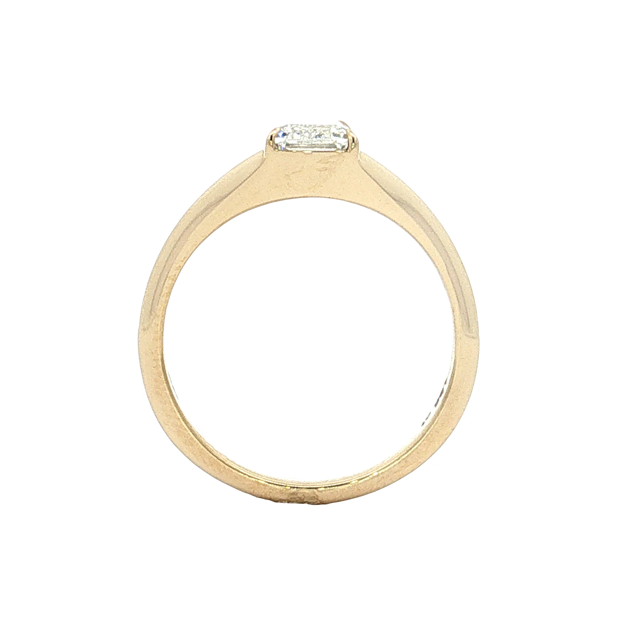 1.66 Emerald Cut Diamond Engagement Ring 14k - Image 4