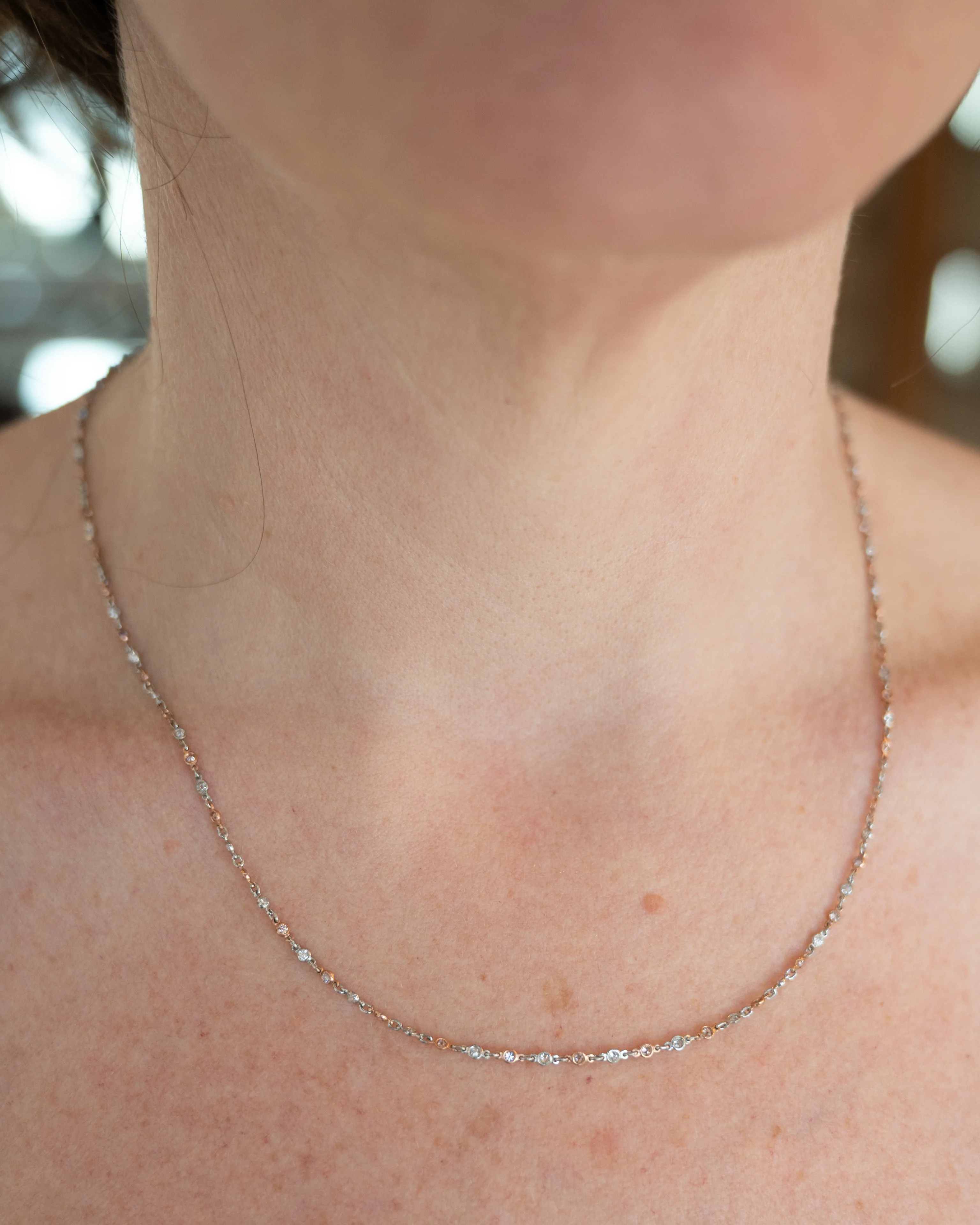 1.67 Pink Diamond Necklace in Platinum and 18k - Image 6