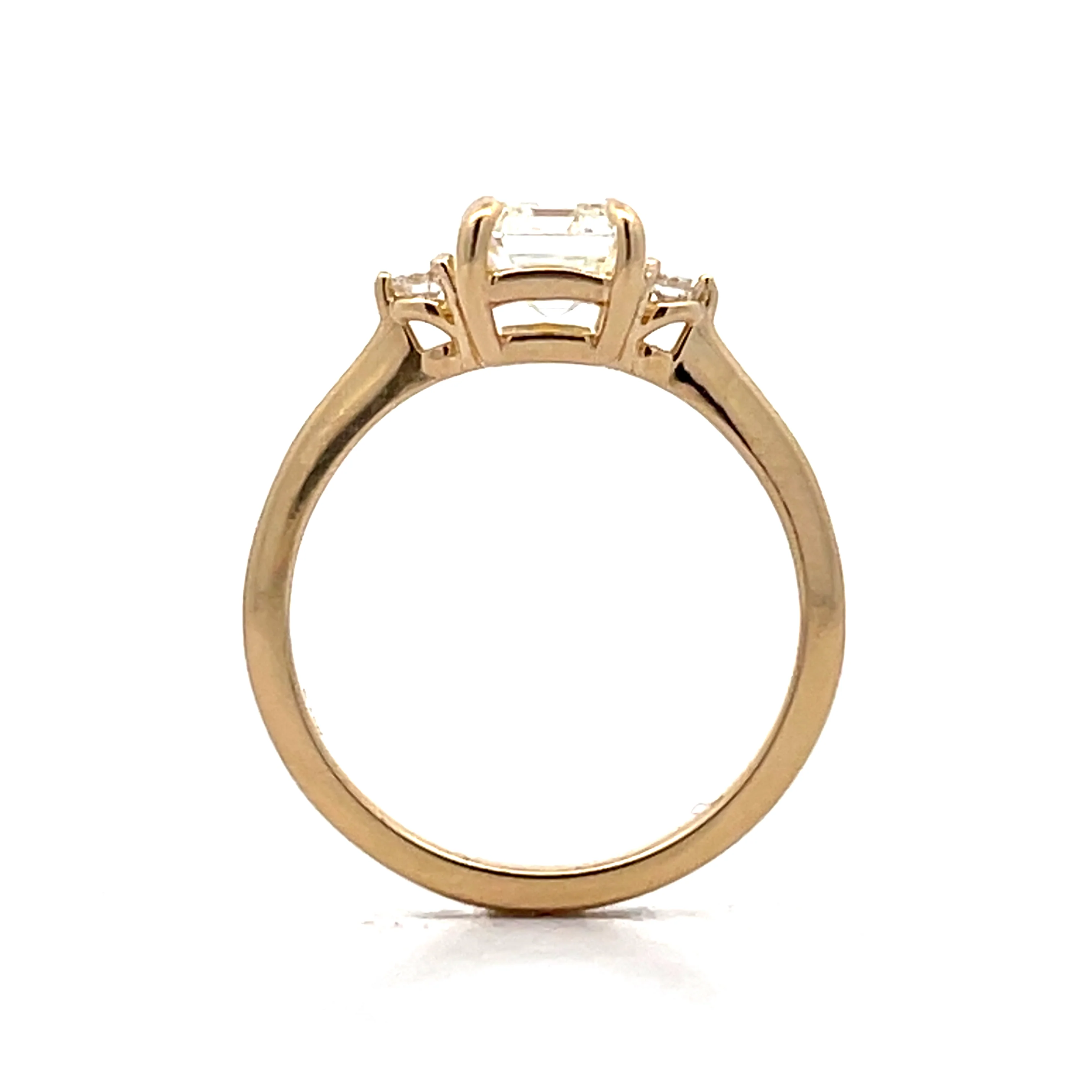 1.70 Emerald Cut Diamond Engagement Ring in 14k - Image 4