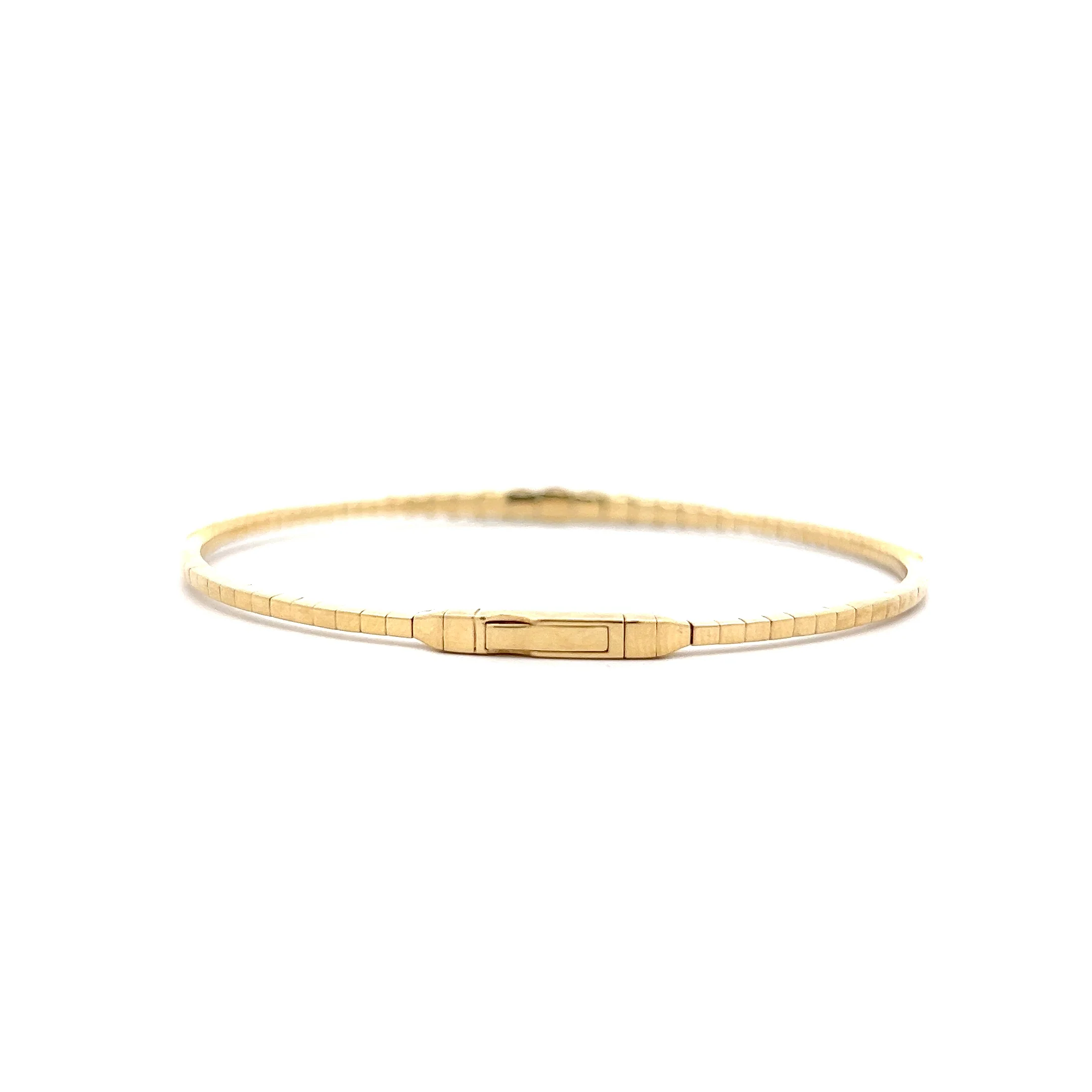 1.70 Tapered Diamond Bangle Bracelet in 14k - Image 4