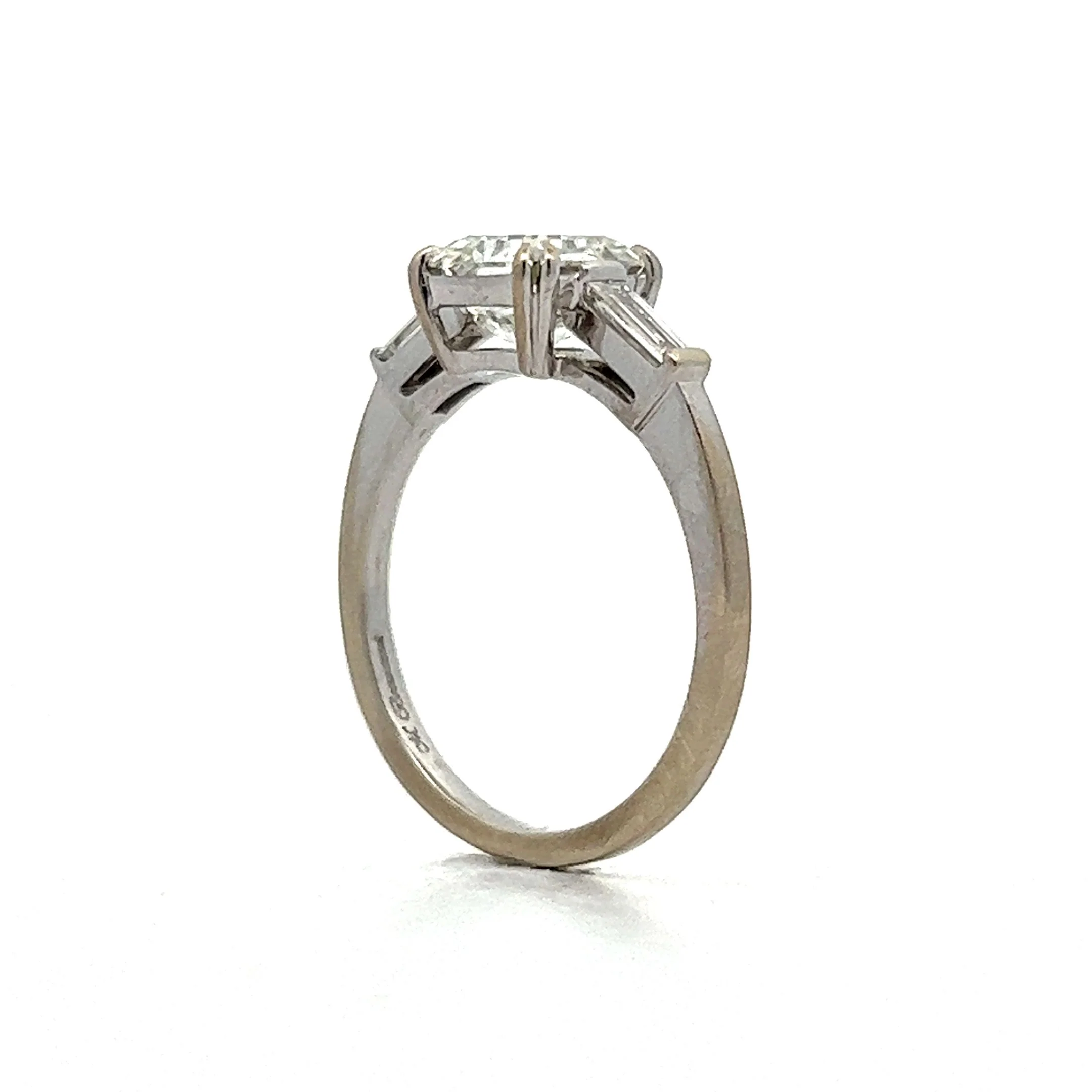 1.71 Asscher Diamond Engagement Ring in 18k White Gold - Image 5