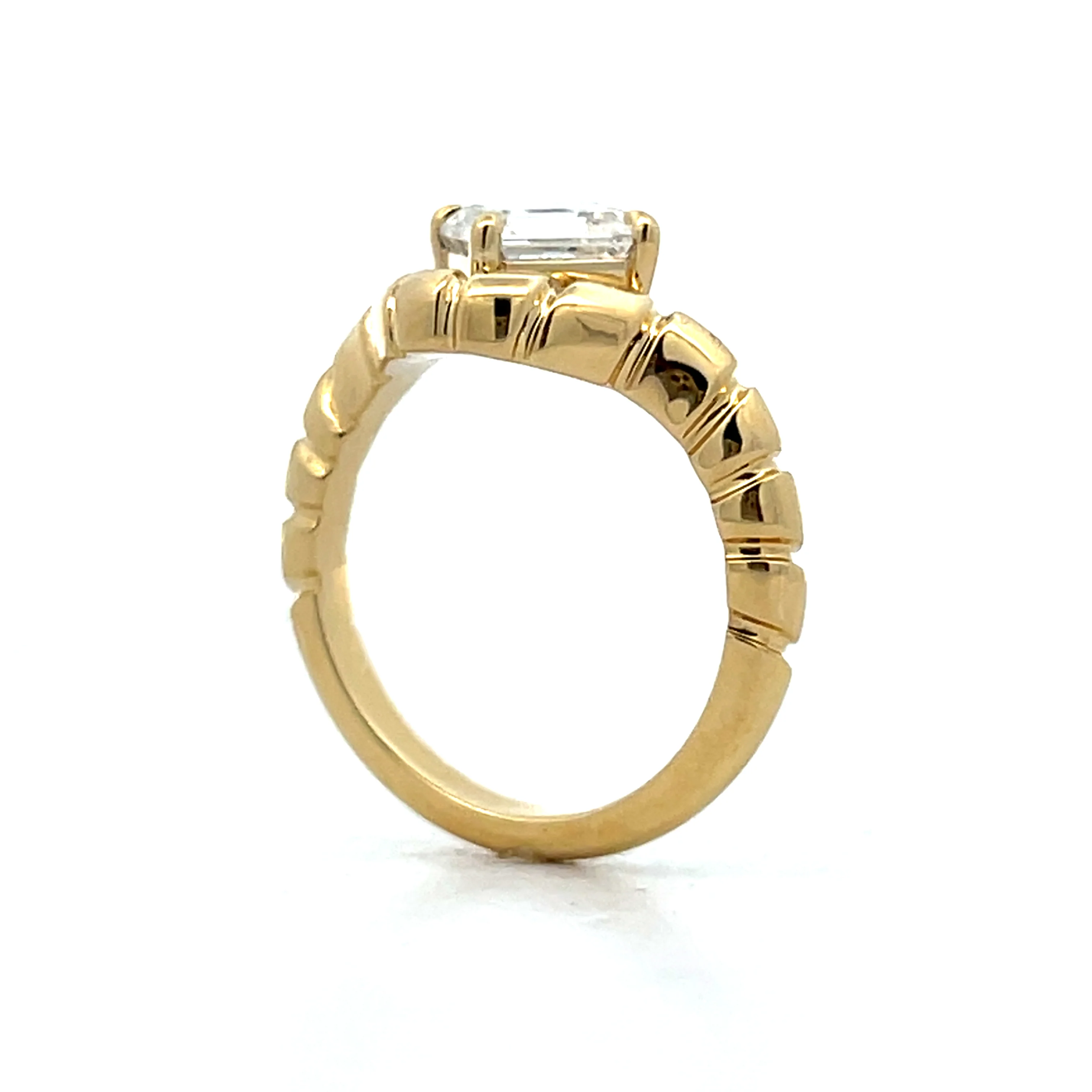 1.71 Asscher Diamond Solitaire Engagement Ring in 18k - Image 5