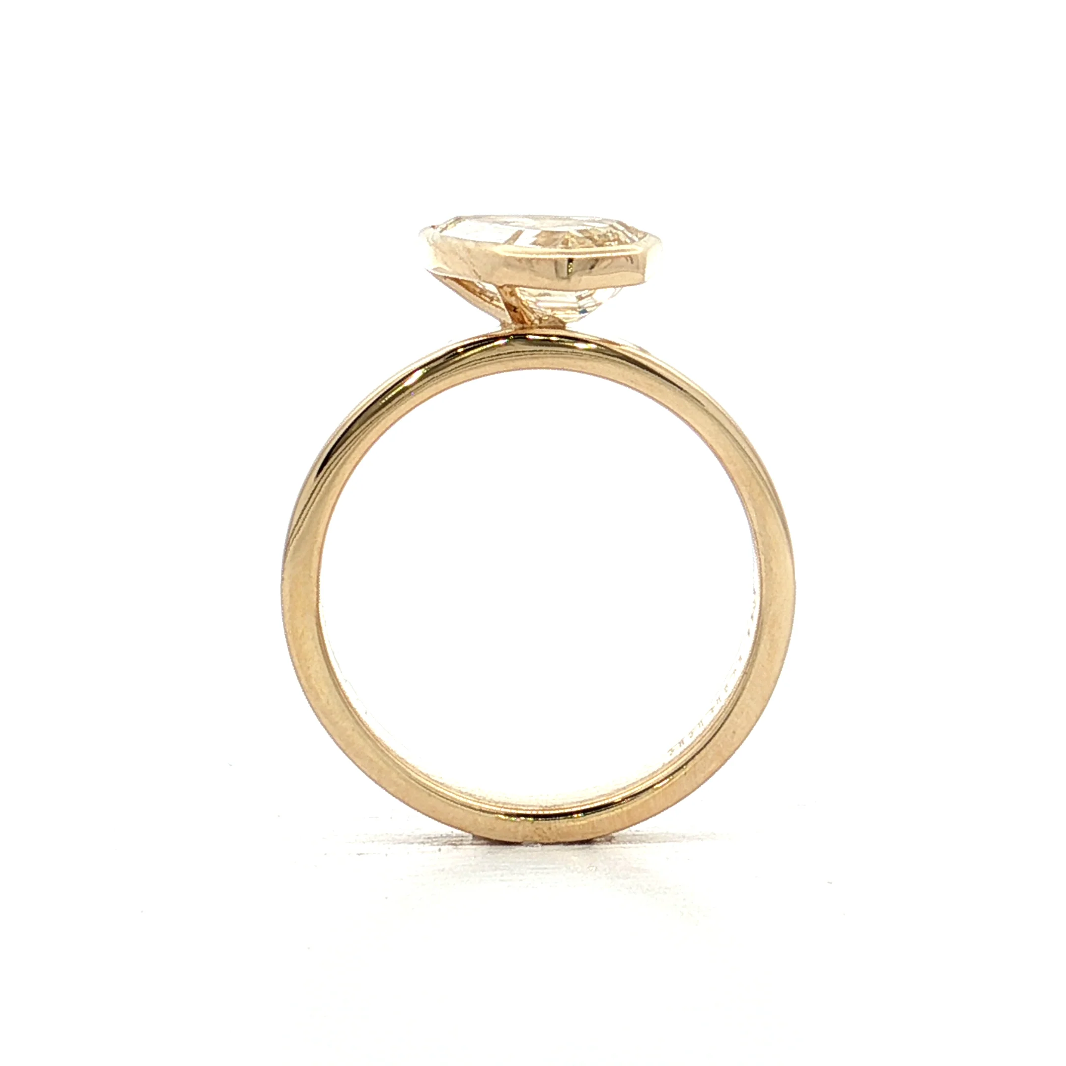 1.71 GIA Pear Step Cut Diamond Engagement Ring 14k - Image 4