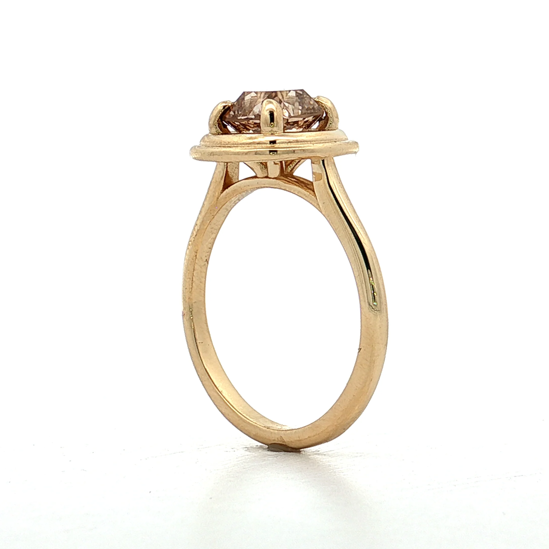 1.72 Old Mine Cushion Diamond Engagement Ring 14k - Image 5