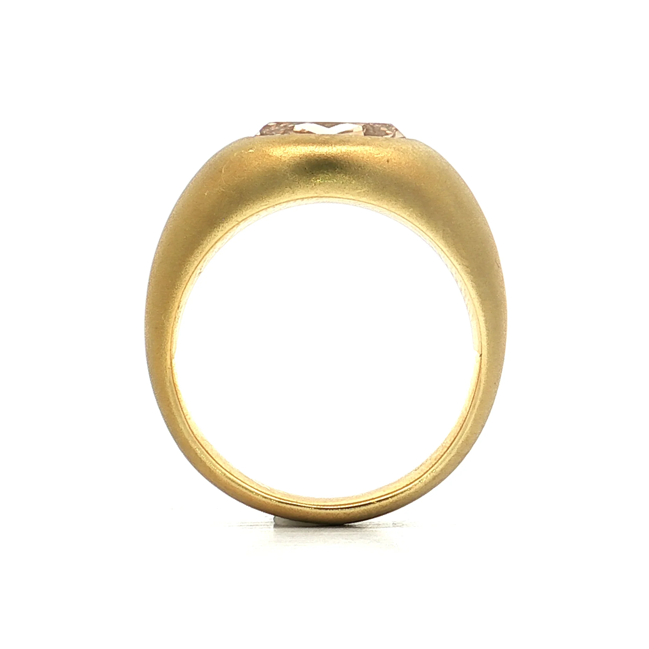 1.72 Oval Bezel Diamond Engagement Ring 18k - Image 4