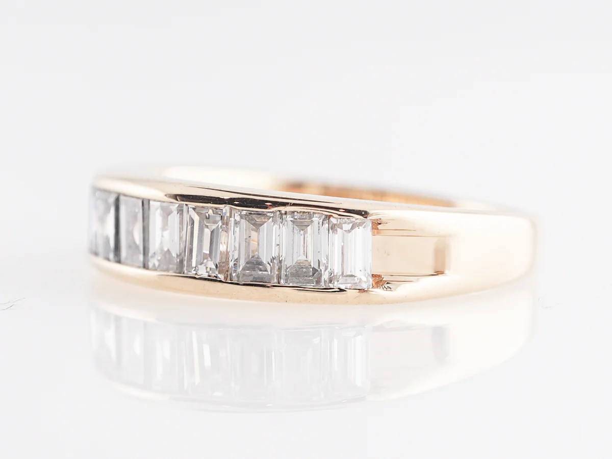 1.74 Baguette Cut Diamond Wedding Band in 14k - Image 2