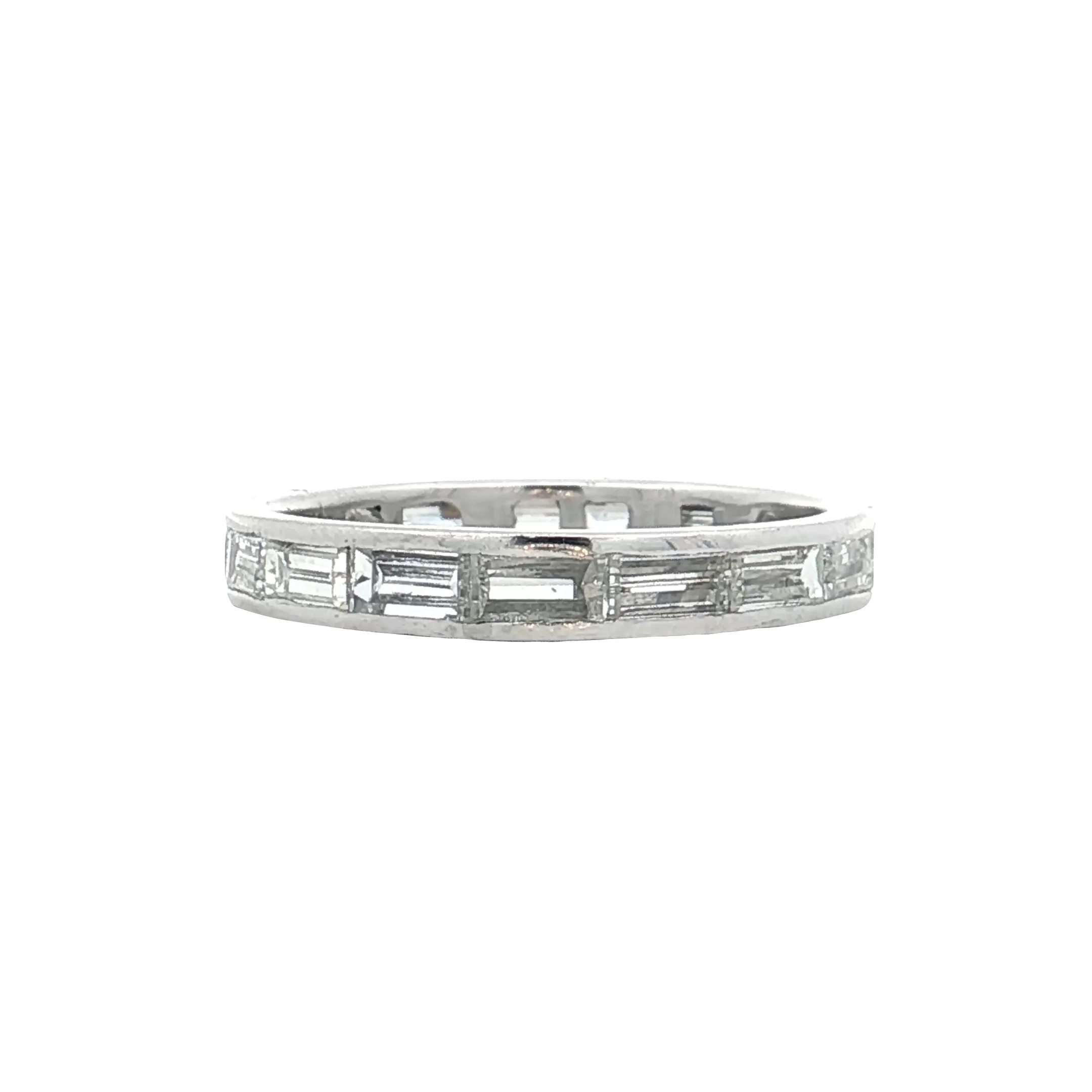 1.75 Baguette Diamond Eternity Band in Platinum - Image 2