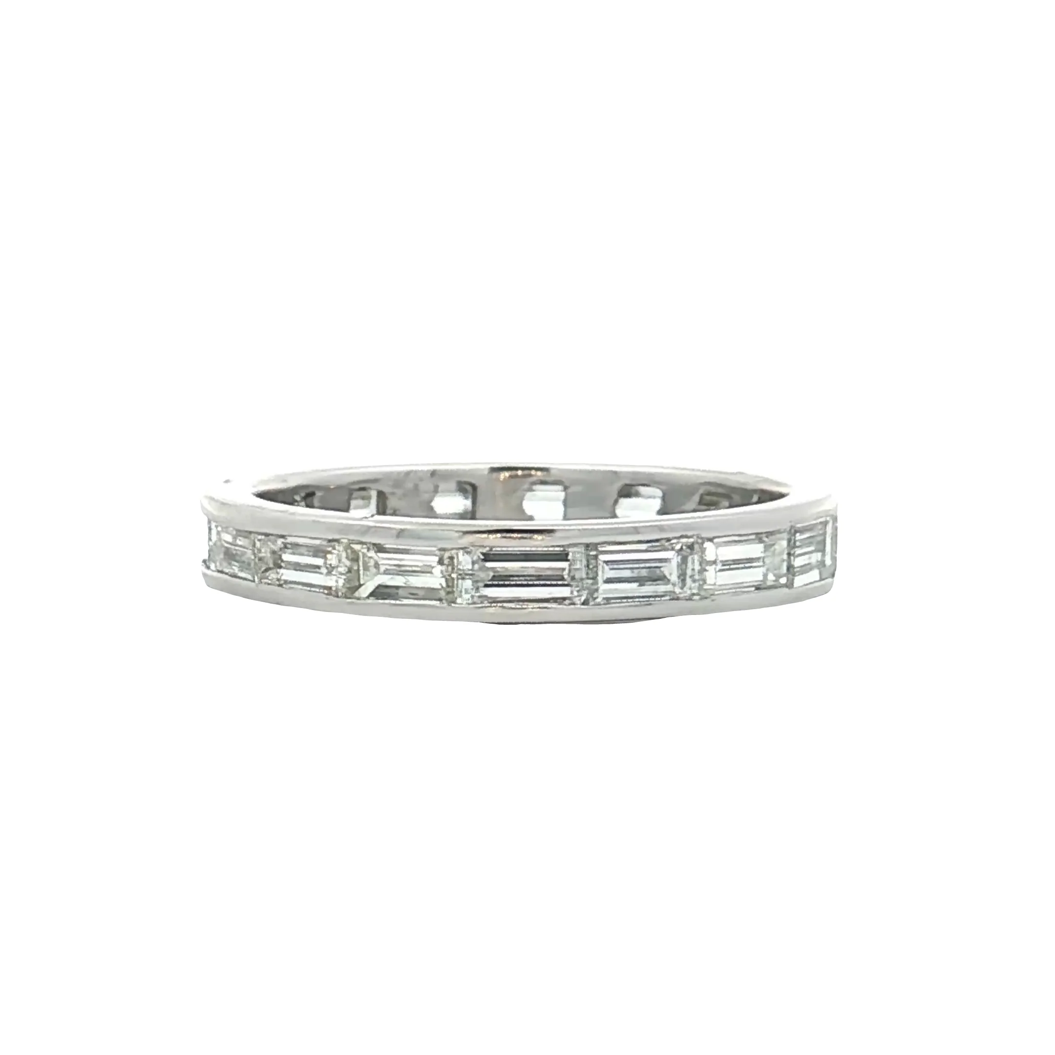 1.75 Baguette Diamond Eternity Band in Platinum - Image 3