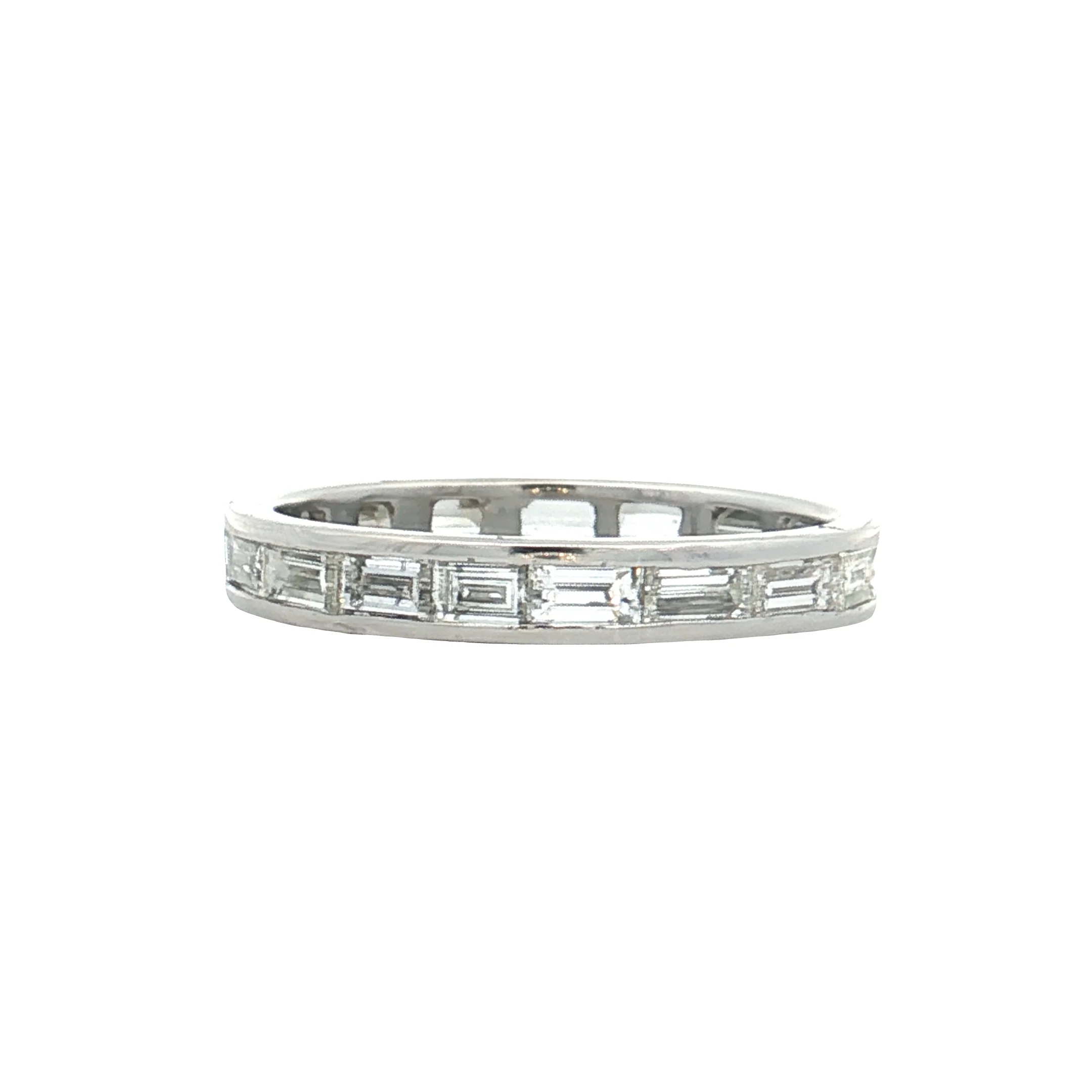 1.75 Baguette Diamond Eternity Band in Platinum - Image 4