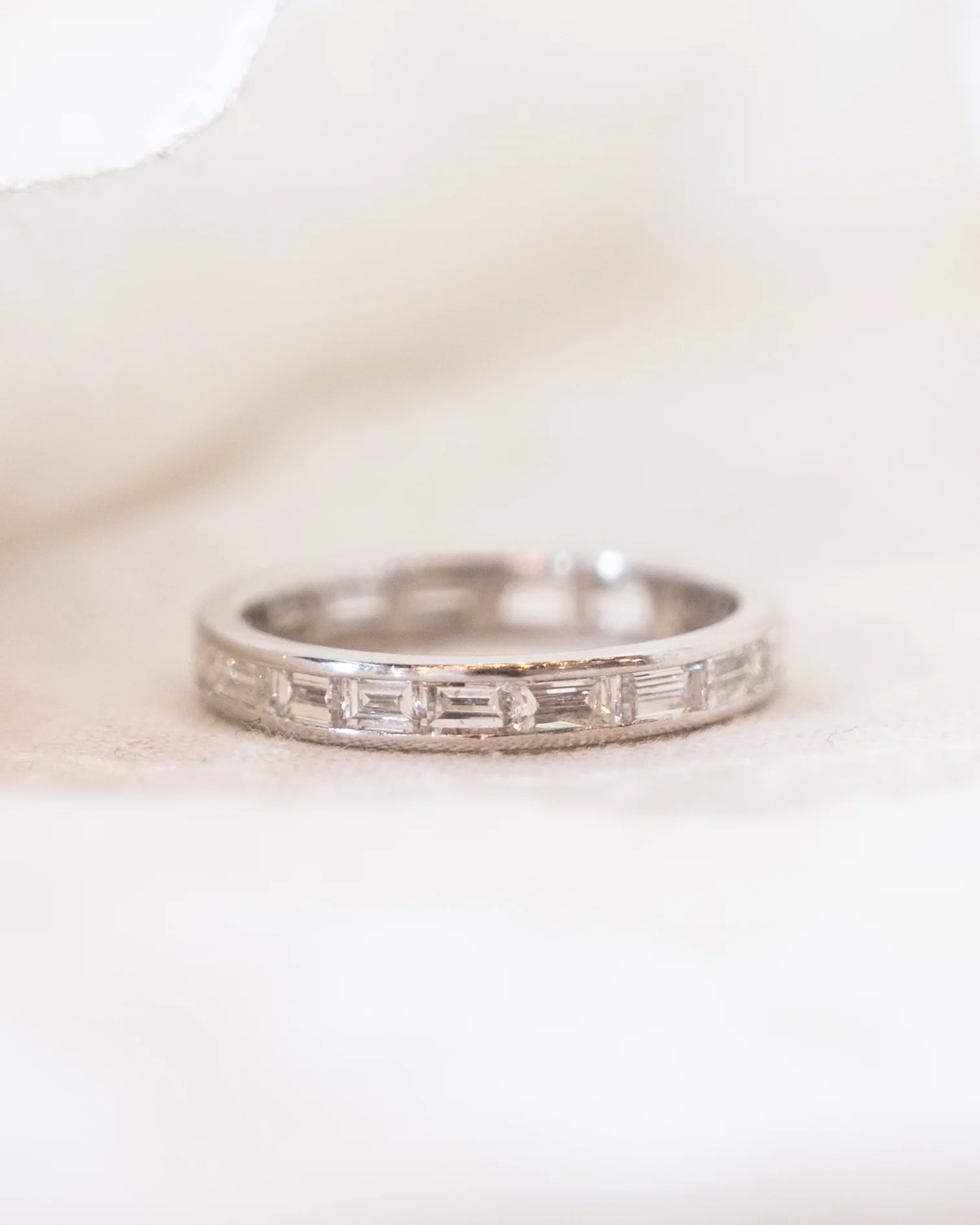 1.75 Baguette Diamond Eternity Band in Platinum - Image 8