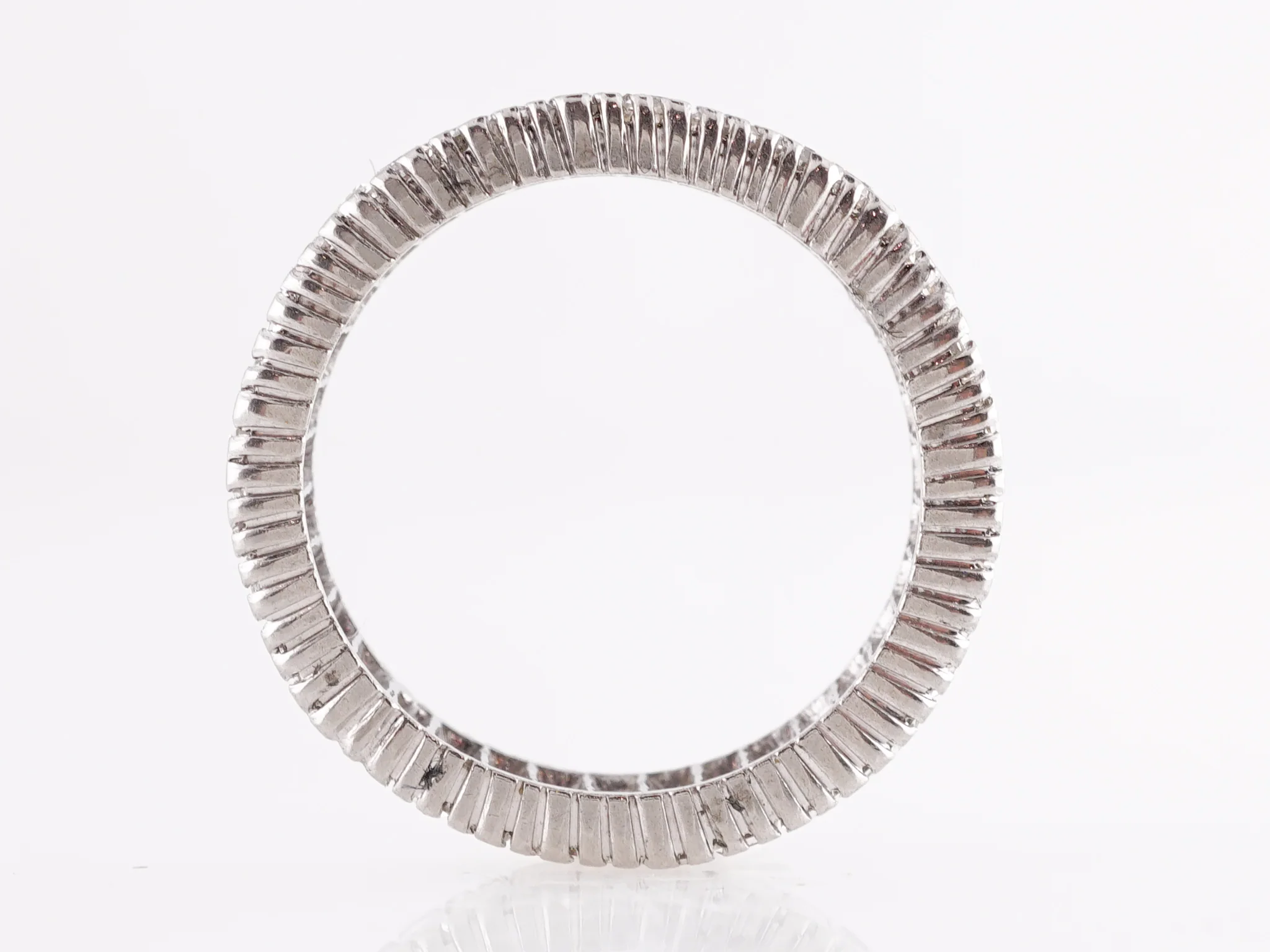 1.75 Emerald Cut Diamond Eternity Wedding Band in Platinum - Image 3