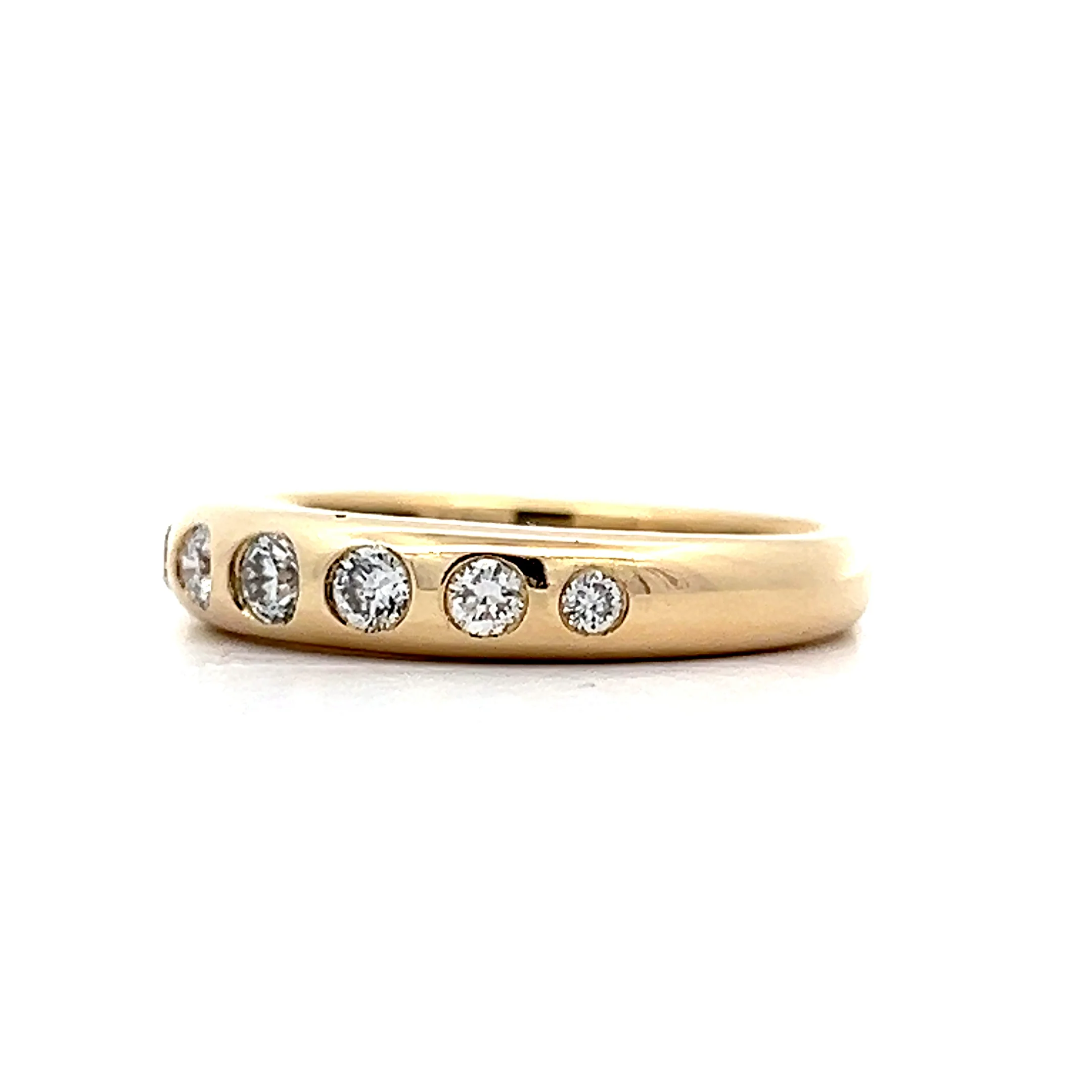 .25 Flush Set Diamond Wedding Band in 14k - Image 2
