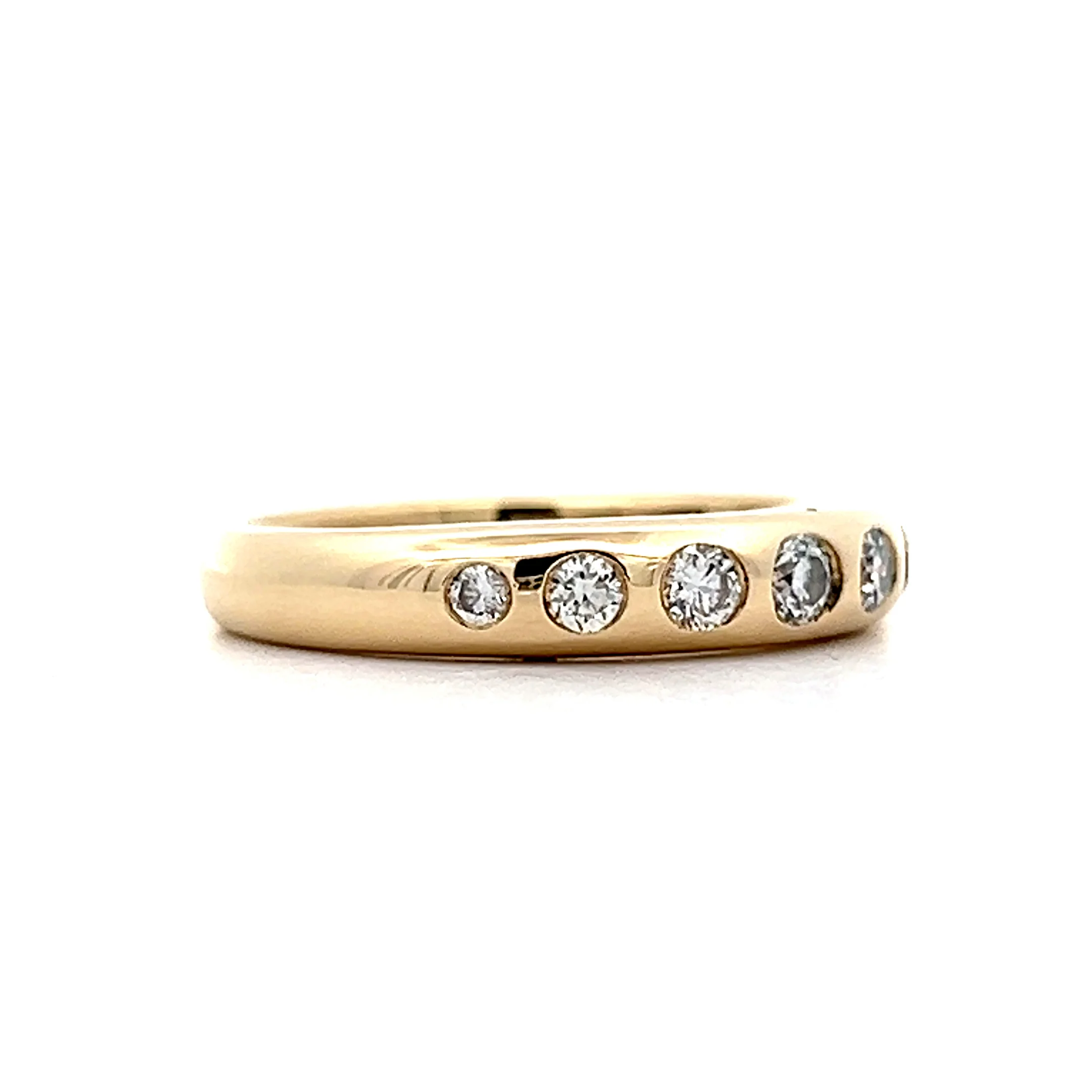 .25 Flush Set Diamond Wedding Band in 14k - Image 3