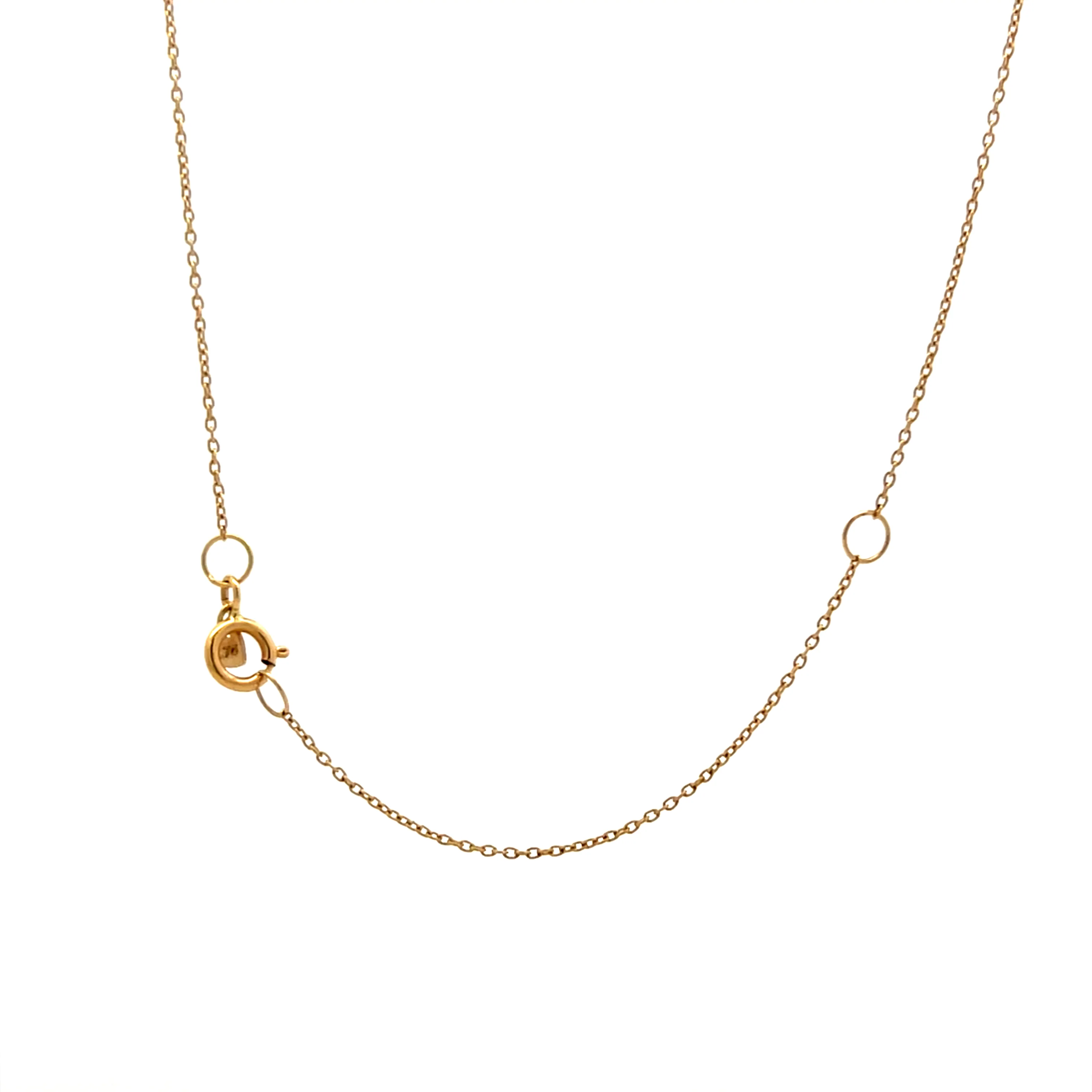 1.76 Rose Cut Diamond Drop Necklace 18k - Image 4