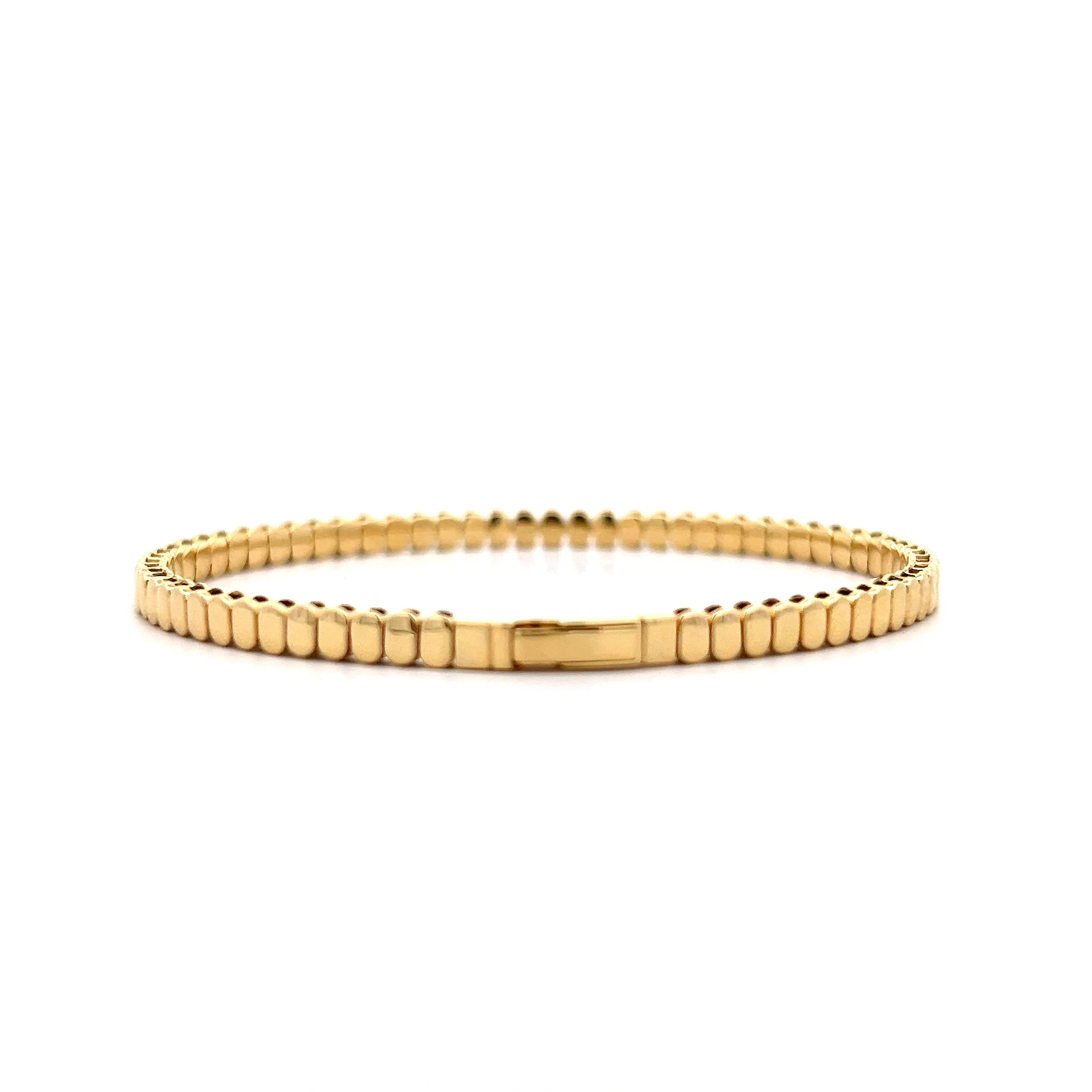 1.79 Bony Levy Pink Sapphire Bangle Bracelet 18k - Image 4