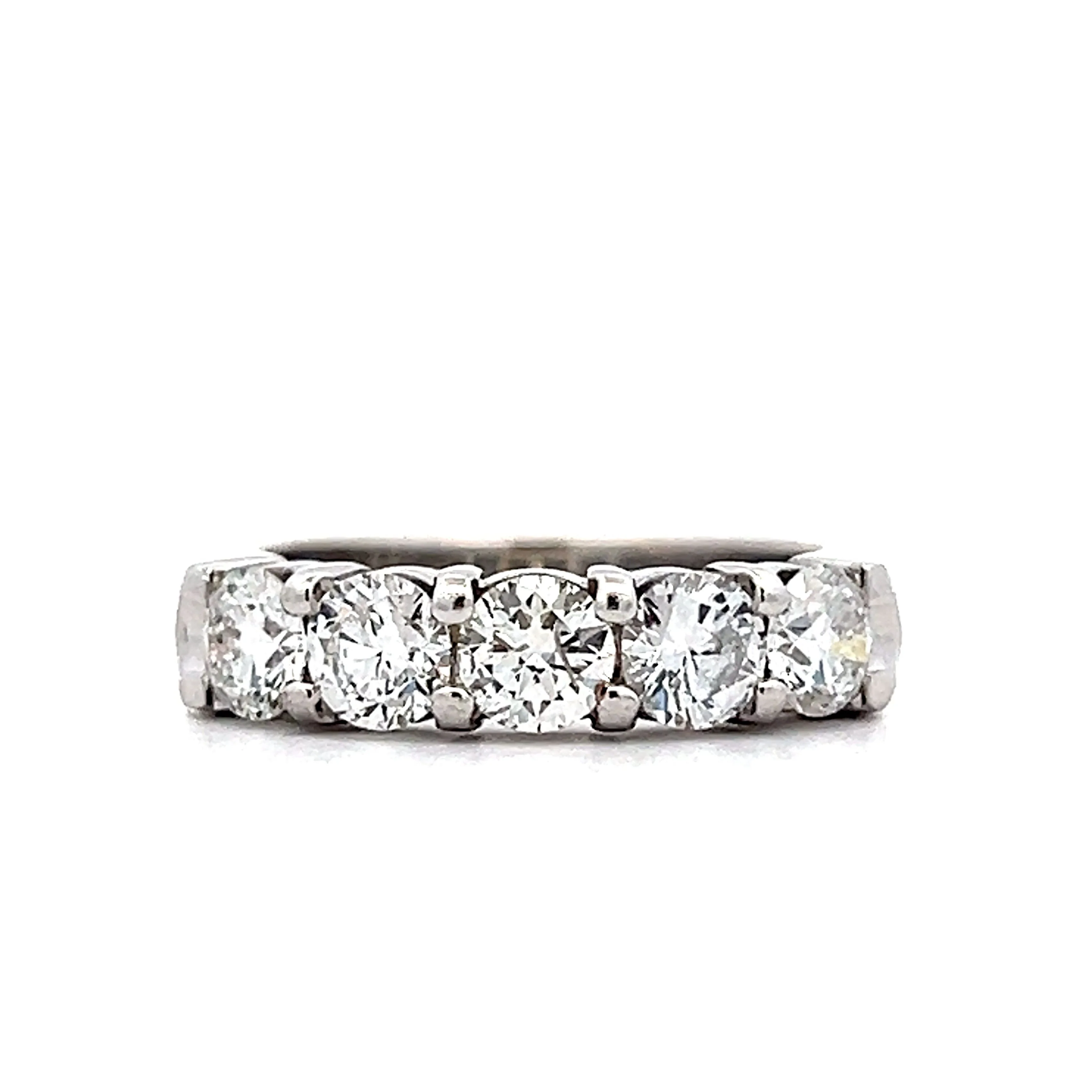 1.80 5 Stone Diamond Right Hand Ring in 18k