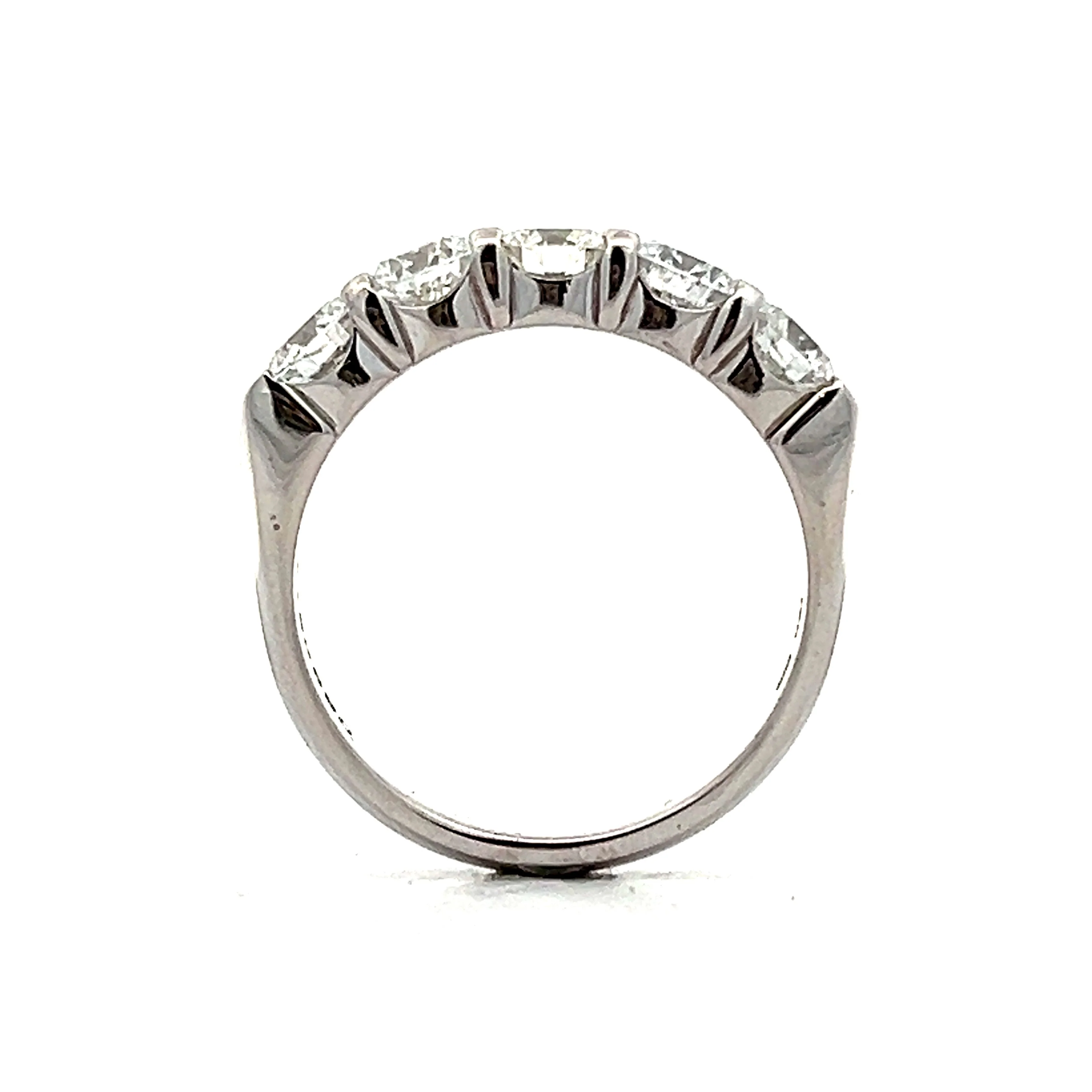 1.80 5 Stone Diamond Right Hand Ring in 18k - Image 4